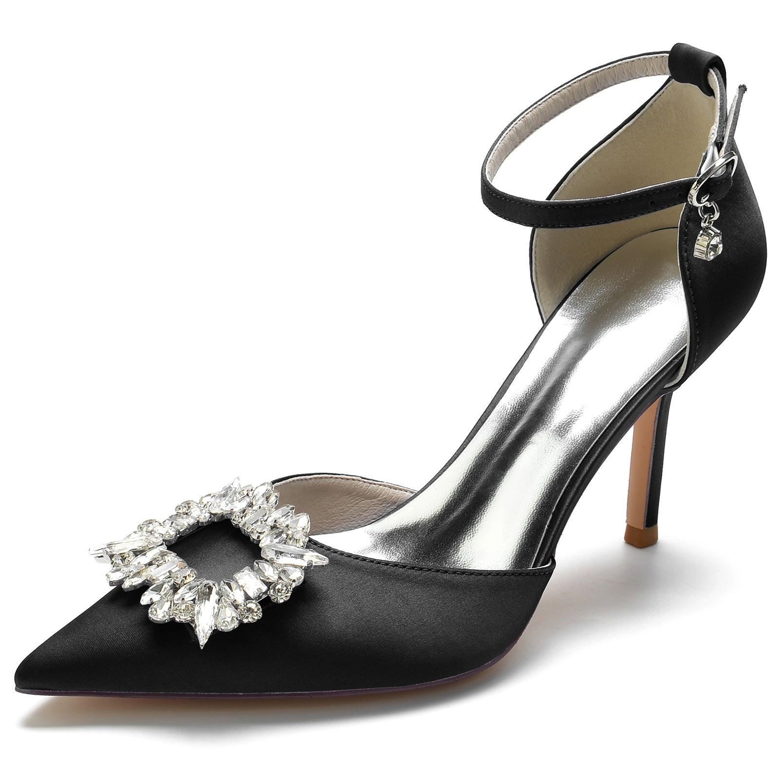 Stiletto Heel 8.5cm Silk-Like Shoes CK0133 - COCOMELODY