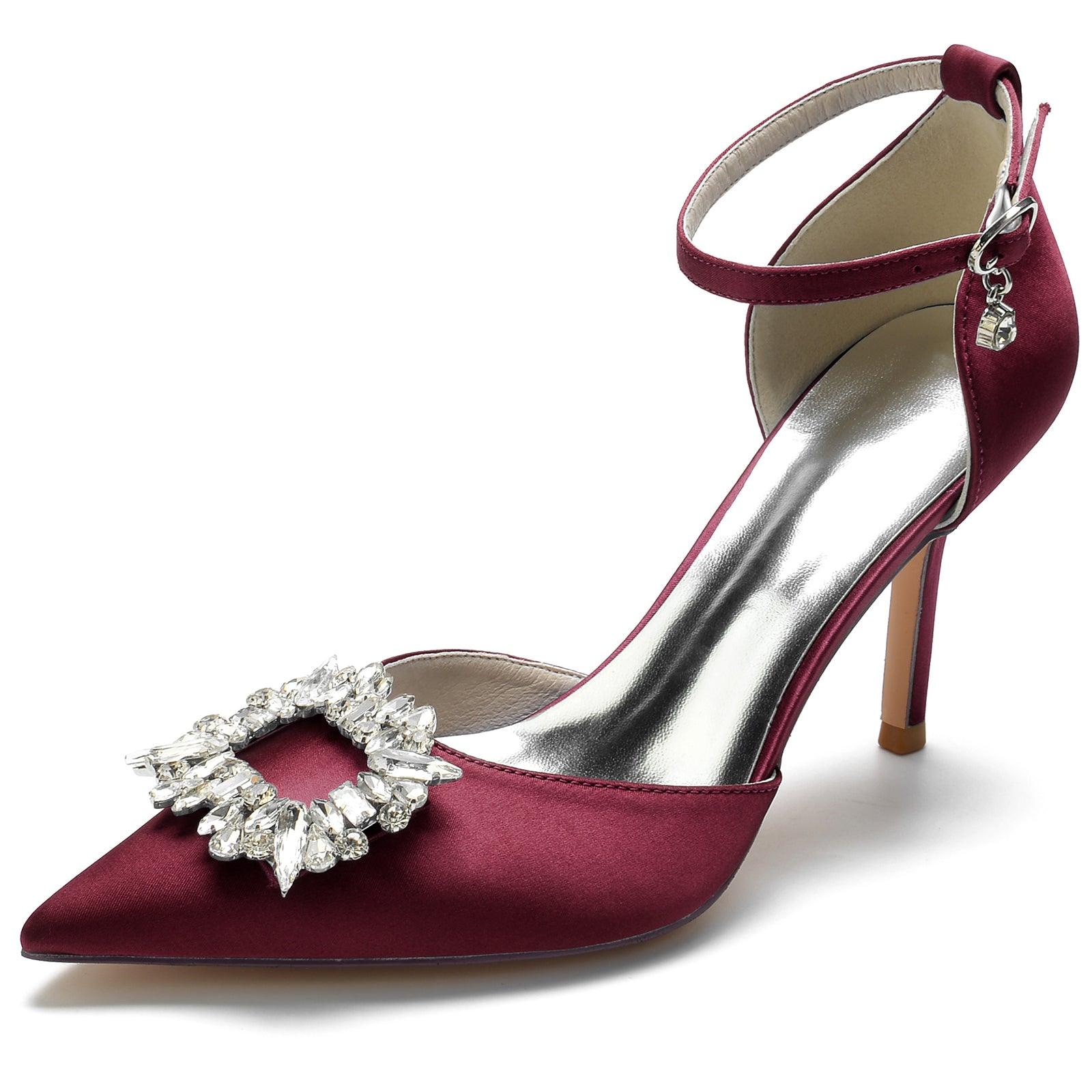 Stiletto Heel 8.5cm Silk-Like Shoes CK0133 - COCOMELODY