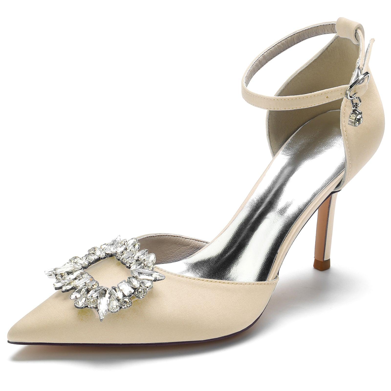 Stiletto Heel 8.5cm Silk-Like Shoes CK0133 - COCOMELODY