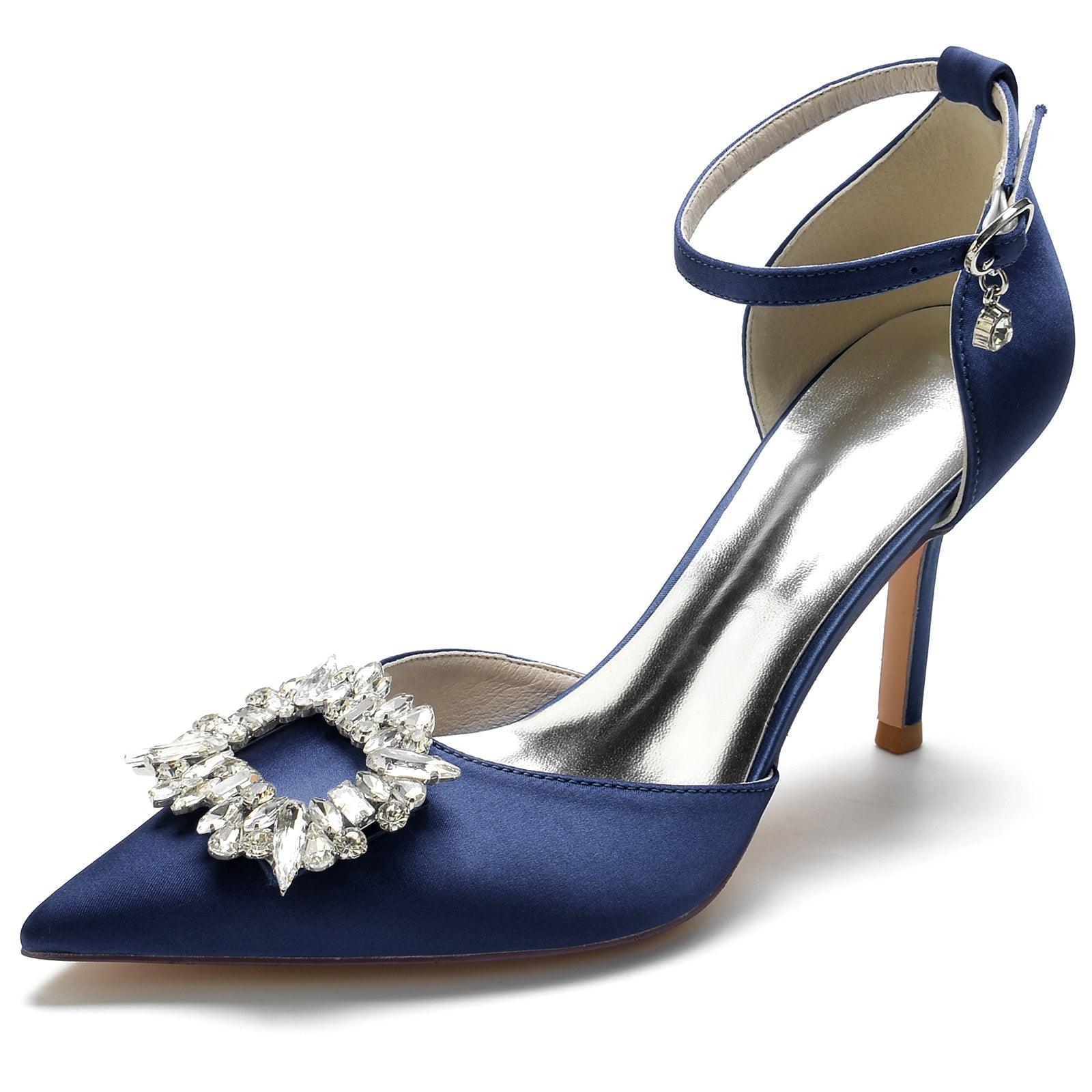 Stiletto Heel 8.5cm Silk-Like Shoes CK0133 - COCOMELODY