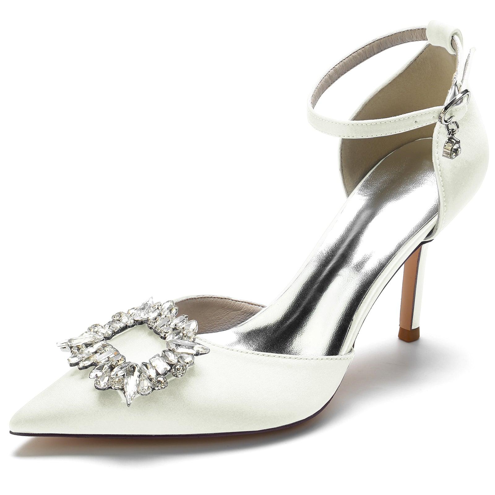 Stiletto Heel 8.5cm Silk-Like Shoes CK0133 - COCOMELODY