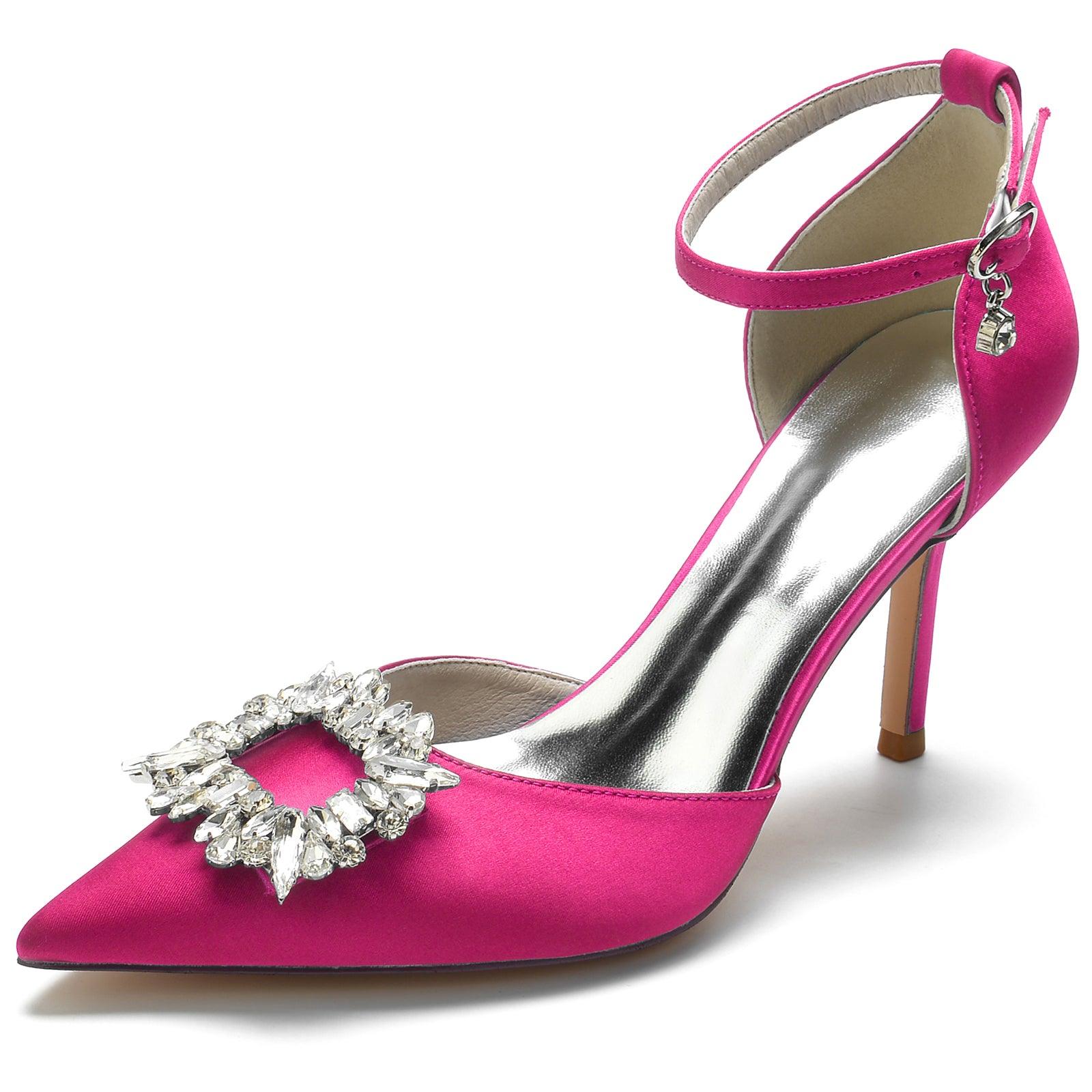 Stiletto Heel 8.5cm Silk-Like Shoes CK0133 - COCOMELODY