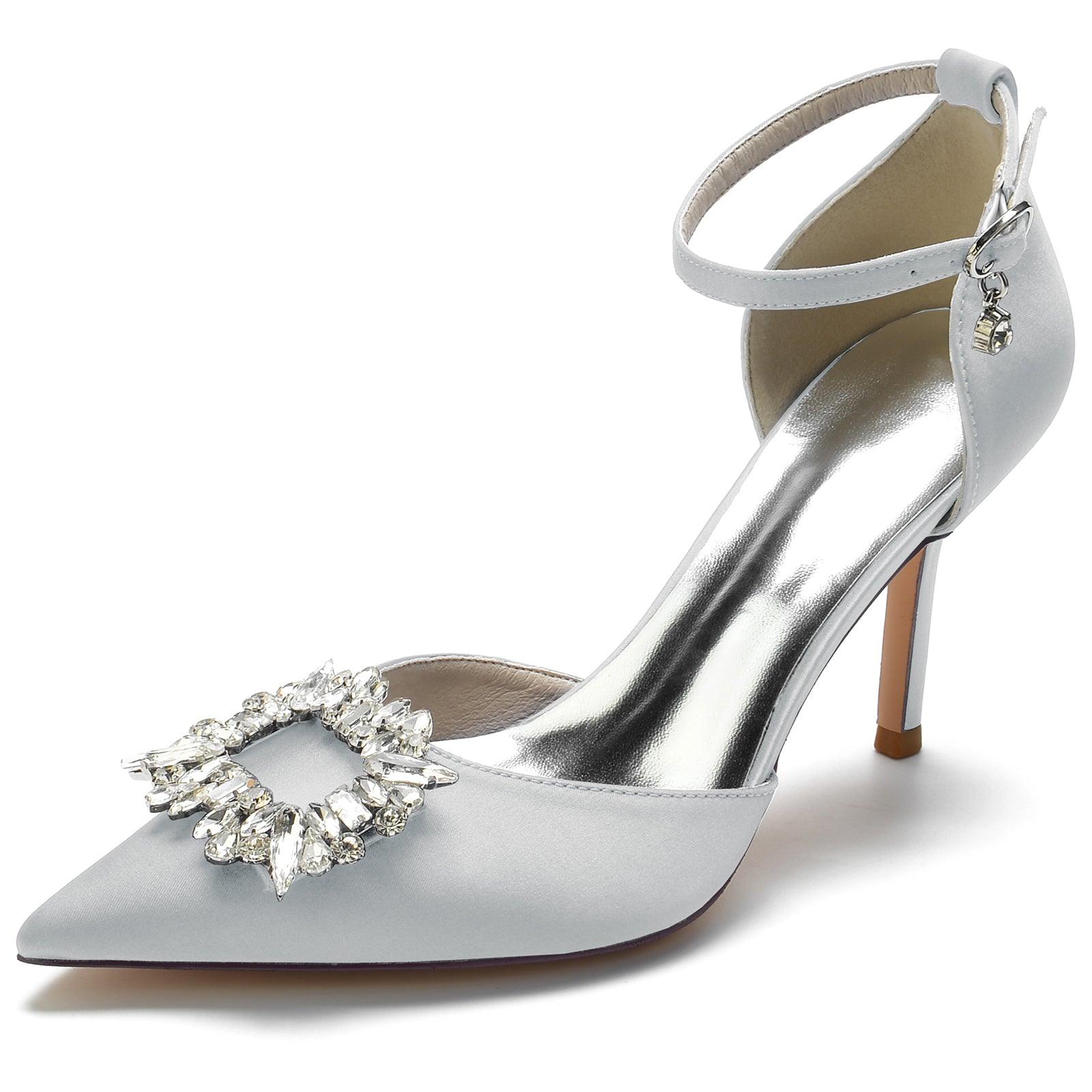 Stiletto Heel 8.5cm Silk-Like Shoes CK0133 - COCOMELODY