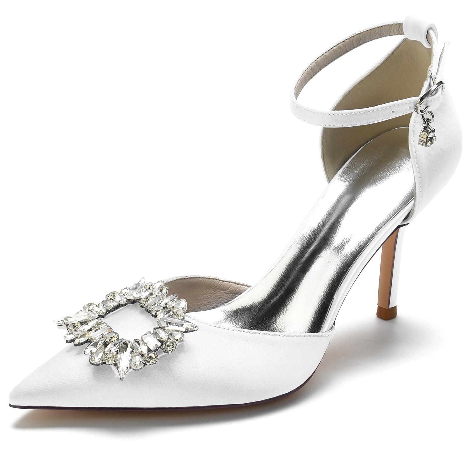 Stiletto Heel 8.5cm Silk-Like Shoes CK0133 - COCOMELODY