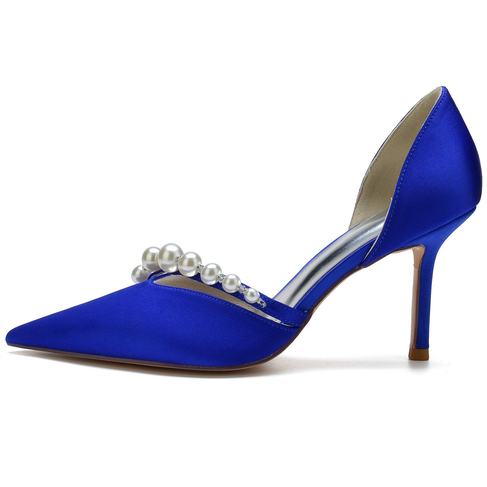 Stiletto Heel 8.5cm Silk-Like Shoes CK0134 - COCOMELODY