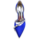 Stiletto Heel 8.5cm Silk-Like Shoes CK0134 - COCOMELODY