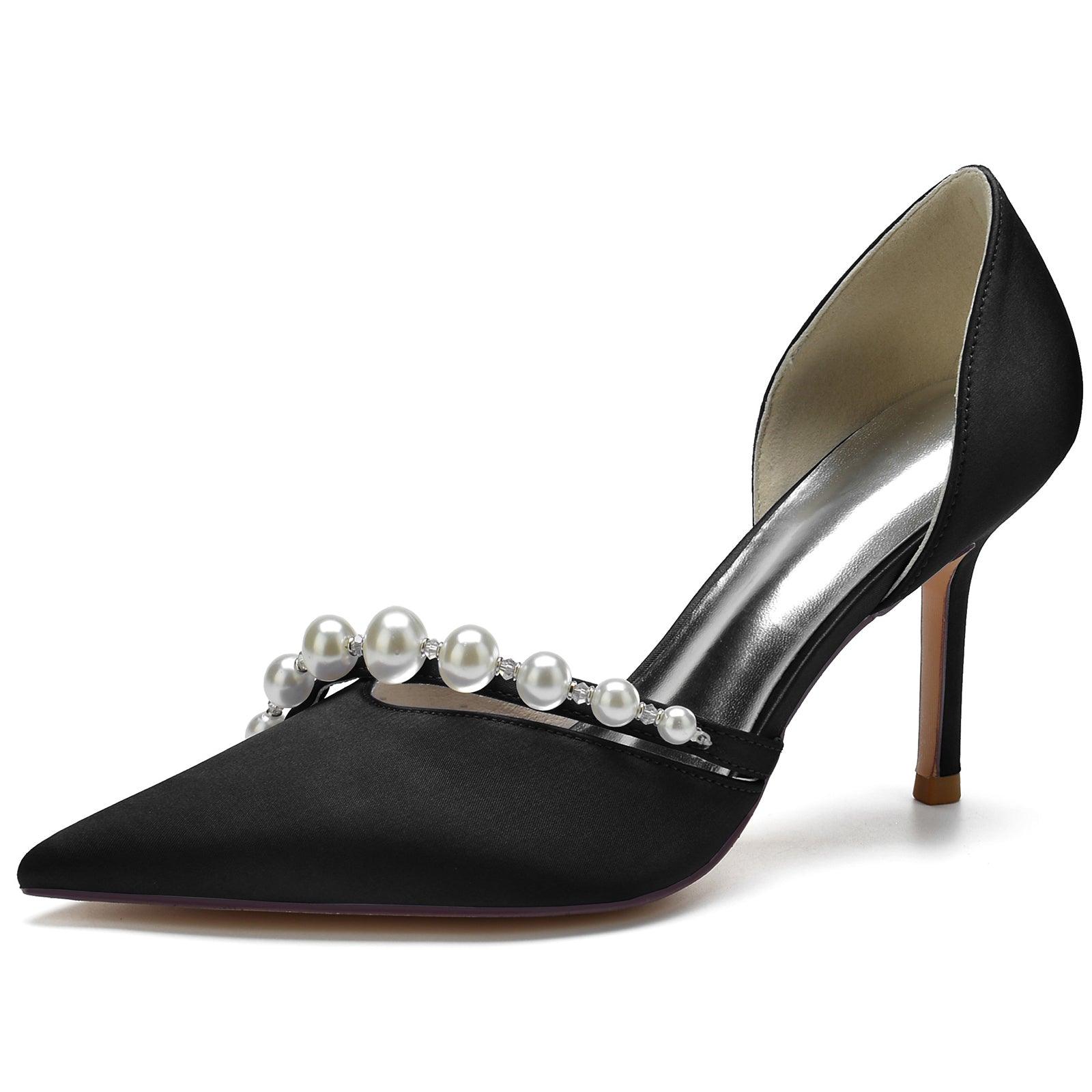 Stiletto Heel 8.5cm Silk-Like Shoes CK0134 - COCOMELODY