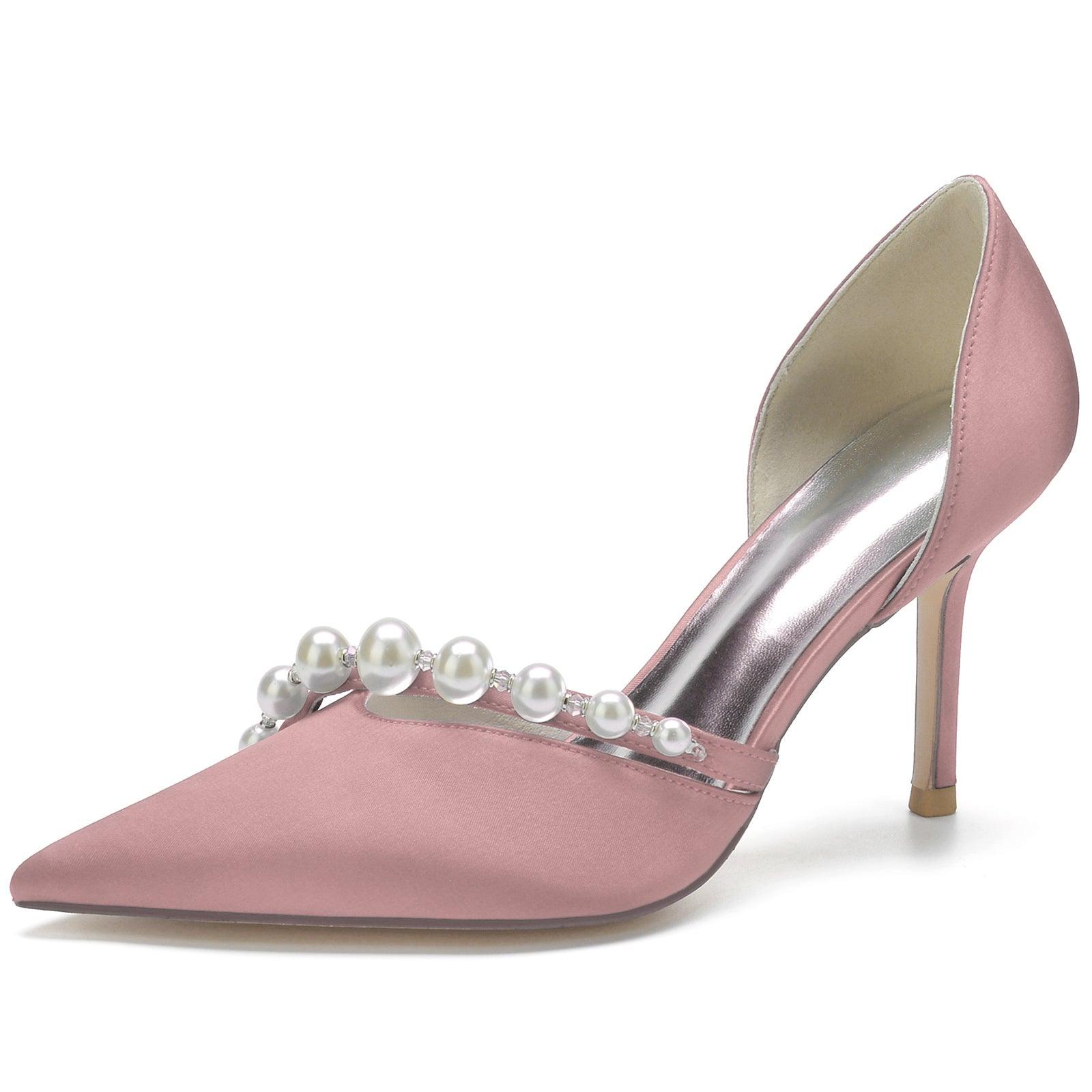 Stiletto Heel 8.5cm Silk-Like Shoes CK0134 - COCOMELODY