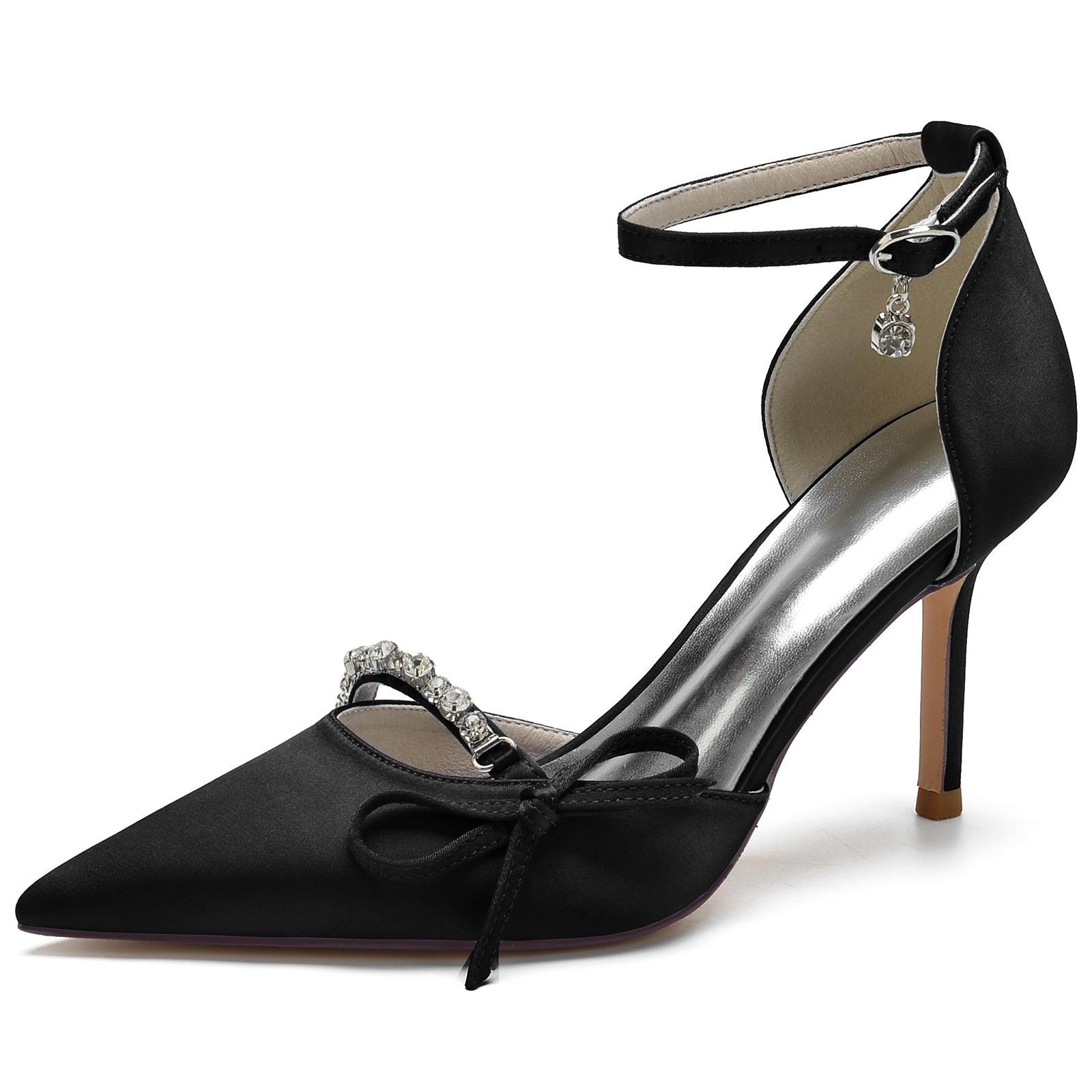 Stiletto Heel 8.5cm Silk-Like Shoes CK0135 - COCOMELODY