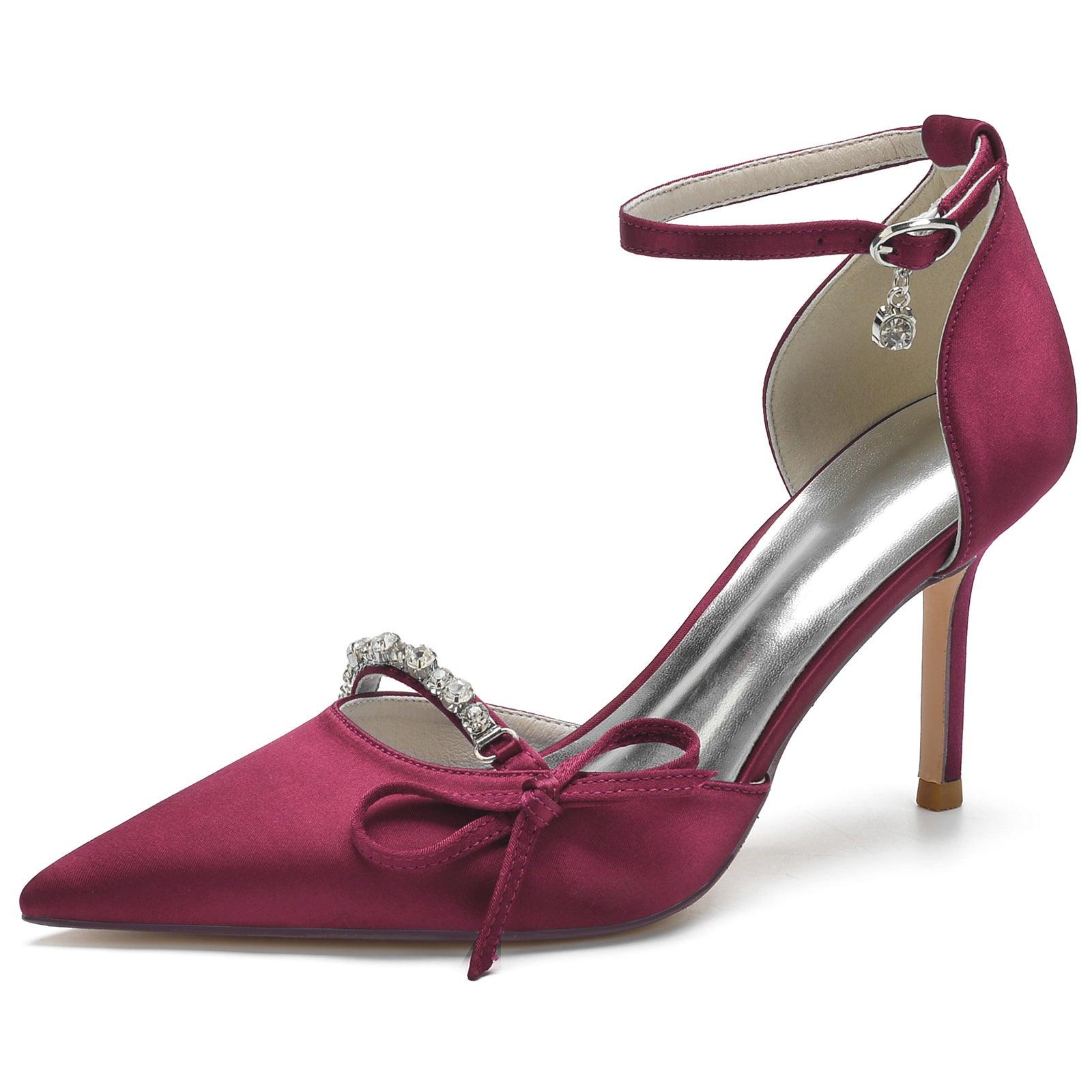 Stiletto Heel 8.5cm Silk-Like Shoes CK0135 - COCOMELODY