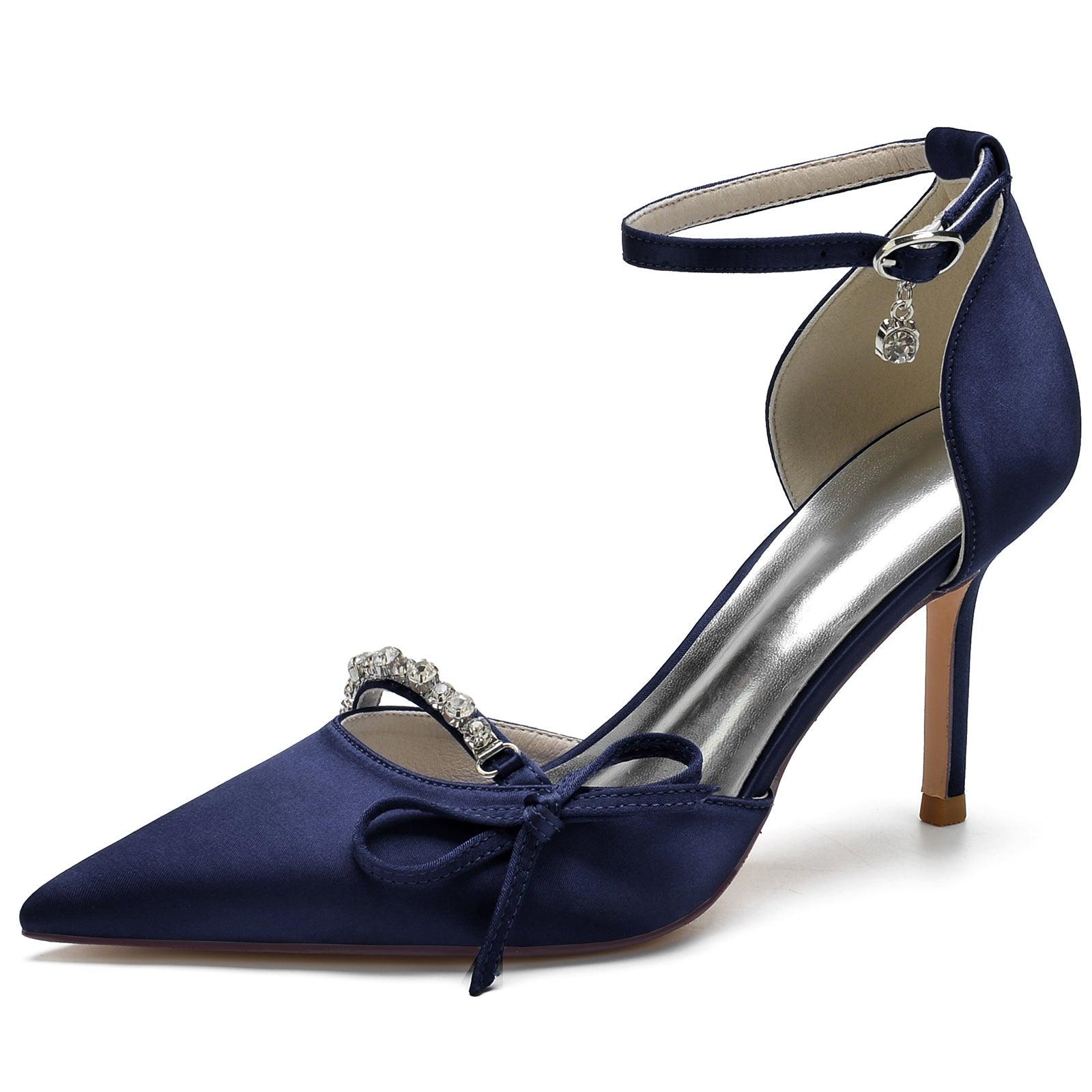 Stiletto Heel 8.5cm Silk-Like Shoes CK0135 - COCOMELODY
