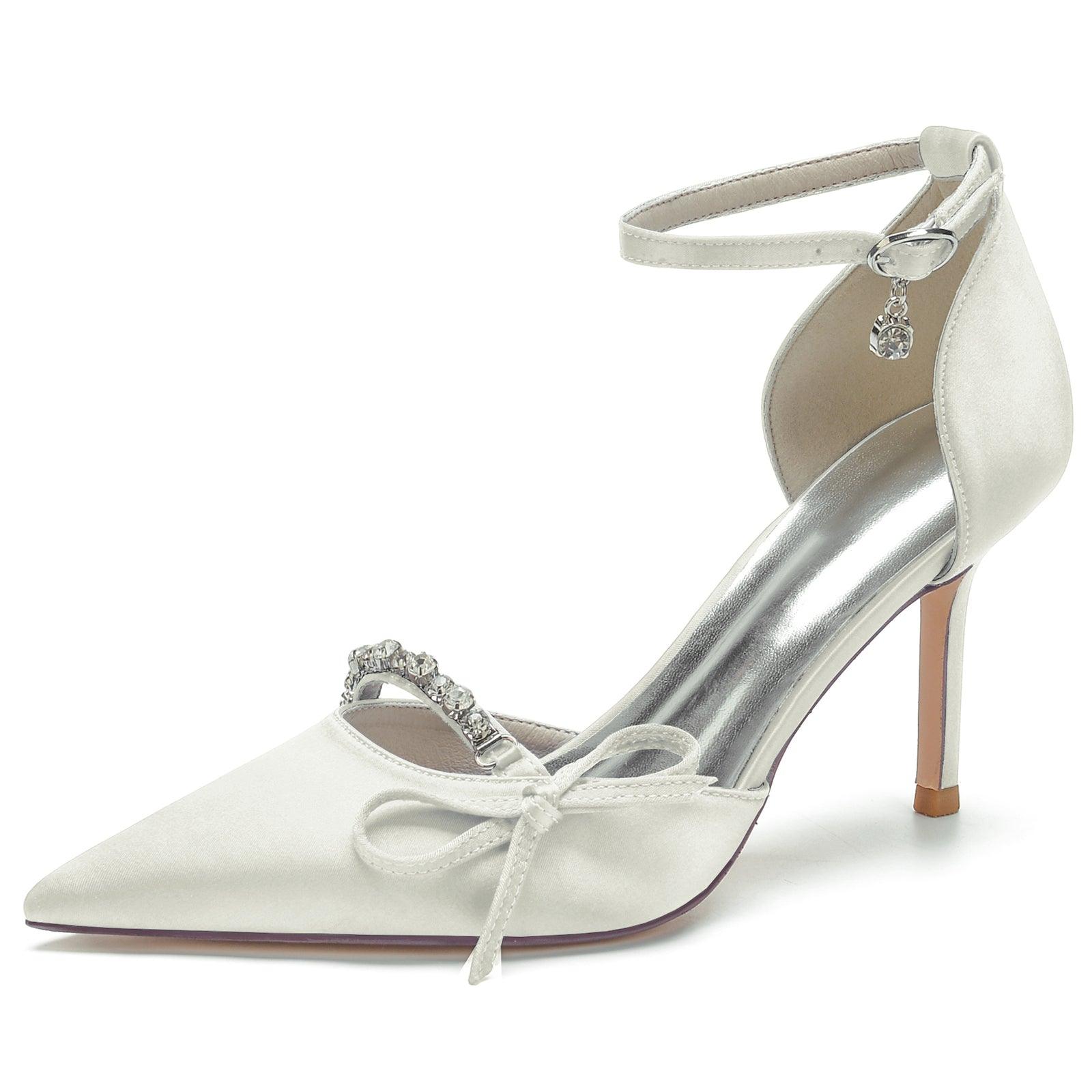 Stiletto Heel 8.5cm Silk-Like Shoes CK0135 - COCOMELODY