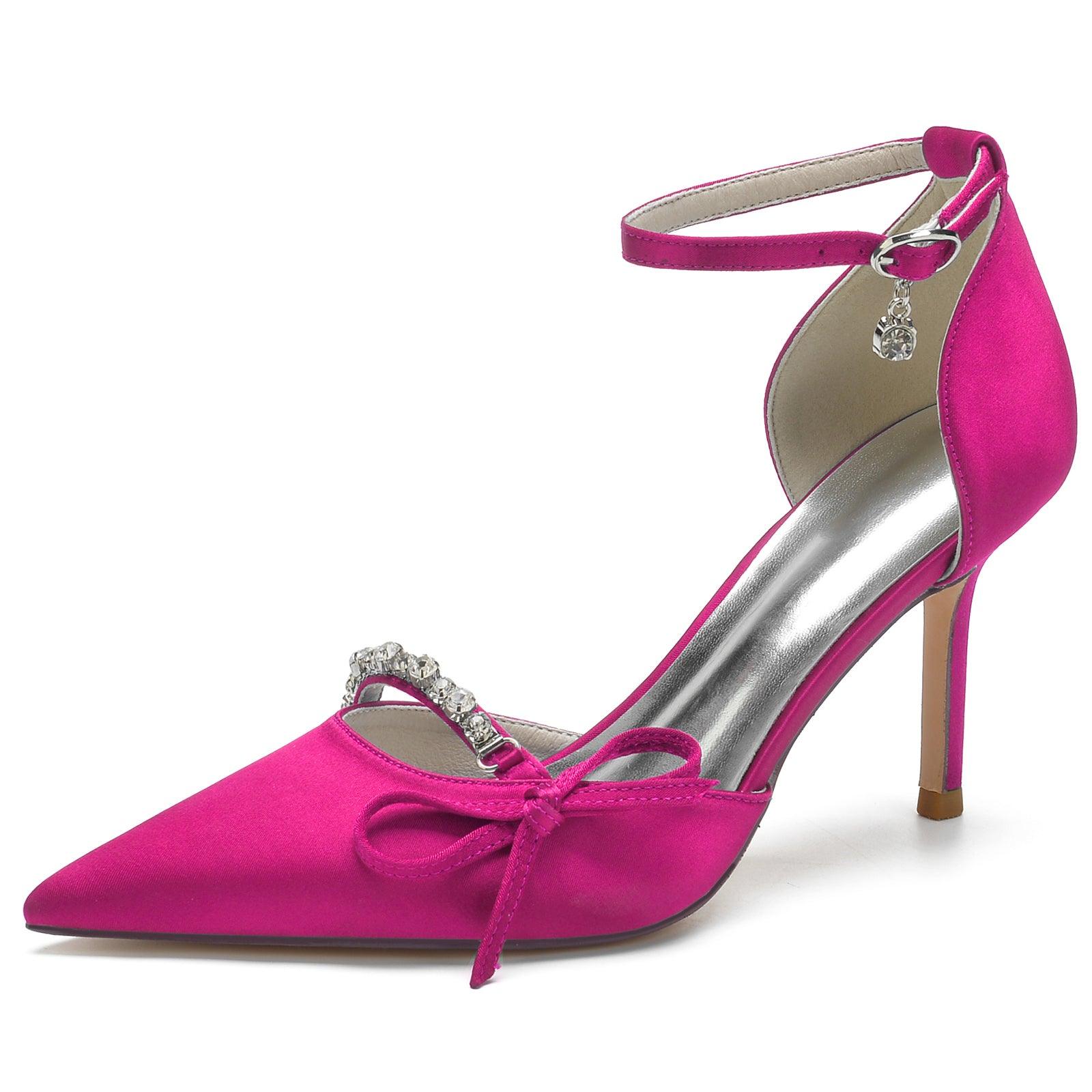 Stiletto Heel 8.5cm Silk-Like Shoes CK0135 - COCOMELODY