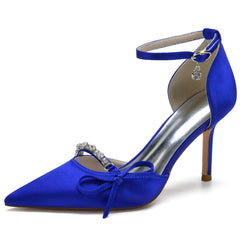 Stiletto Heel 8.5cm Silk-Like Shoes CK0135 - COCOMELODY