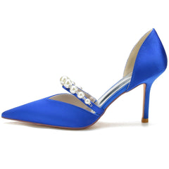 Stiletto Heel 8.5cm Silk-Like Shoes CK0136 - COCOMELODY