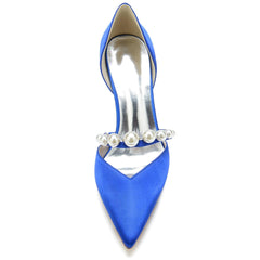 Stiletto Heel 8.5cm Silk-Like Shoes CK0136 - COCOMELODY