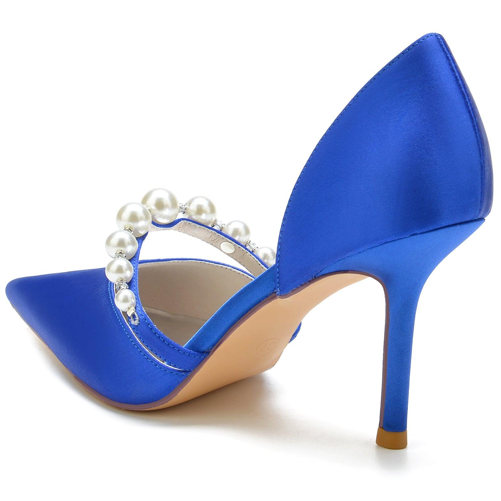 Stiletto Heel 8.5cm Silk-Like Shoes CK0136 - COCOMELODY