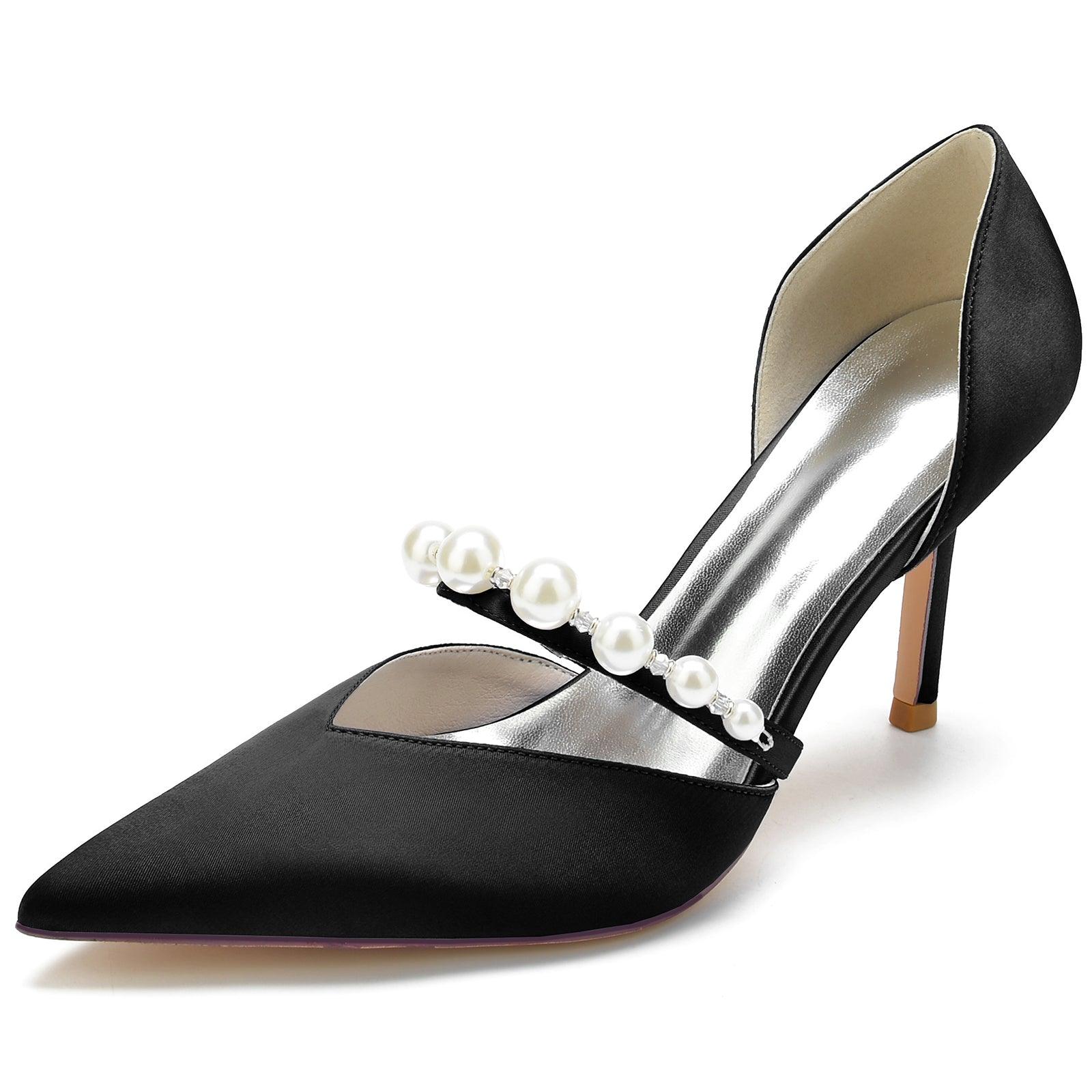Stiletto Heel 8.5cm Silk-Like Shoes CK0136 - COCOMELODY