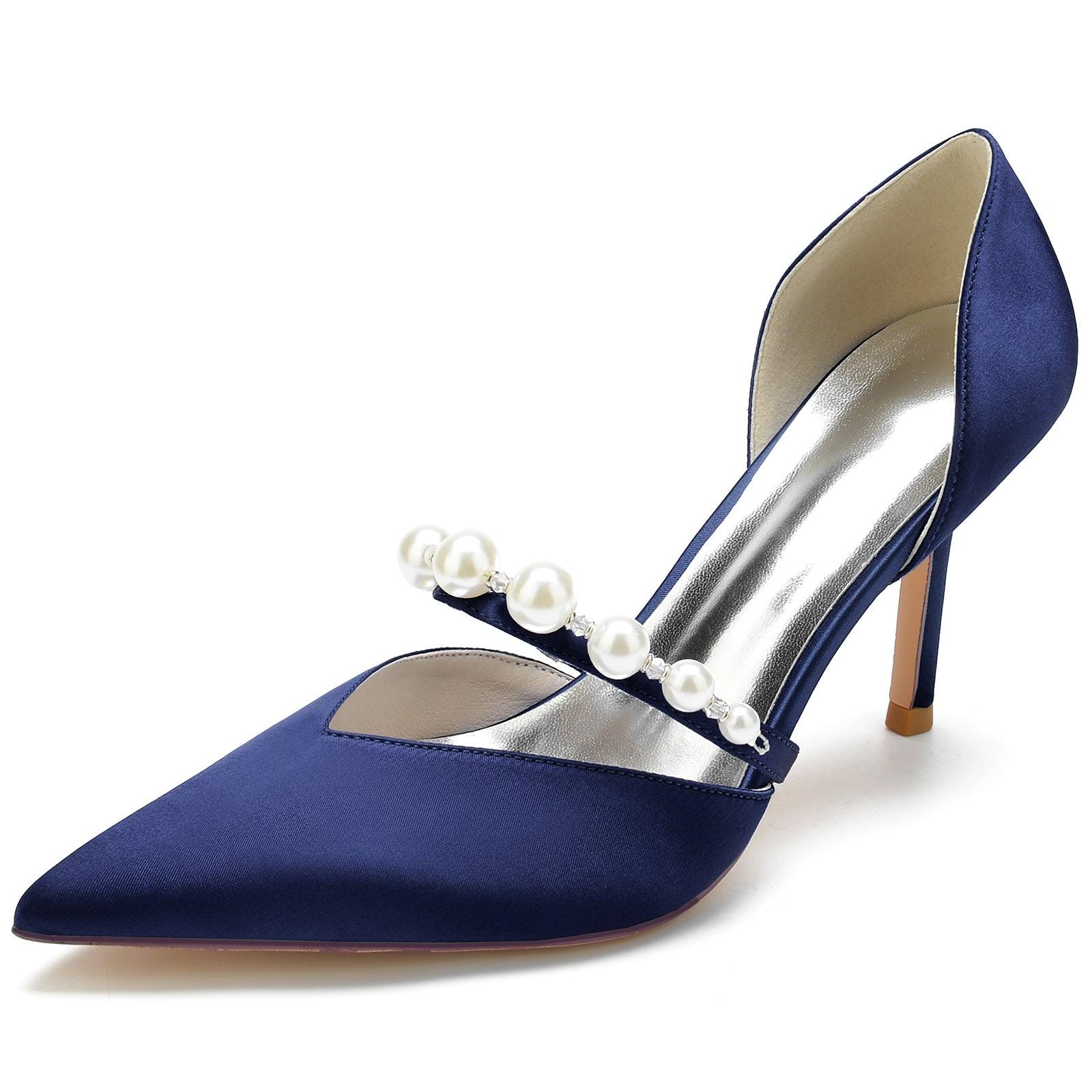 Stiletto Heel 8.5cm Silk-Like Shoes CK0136 - COCOMELODY