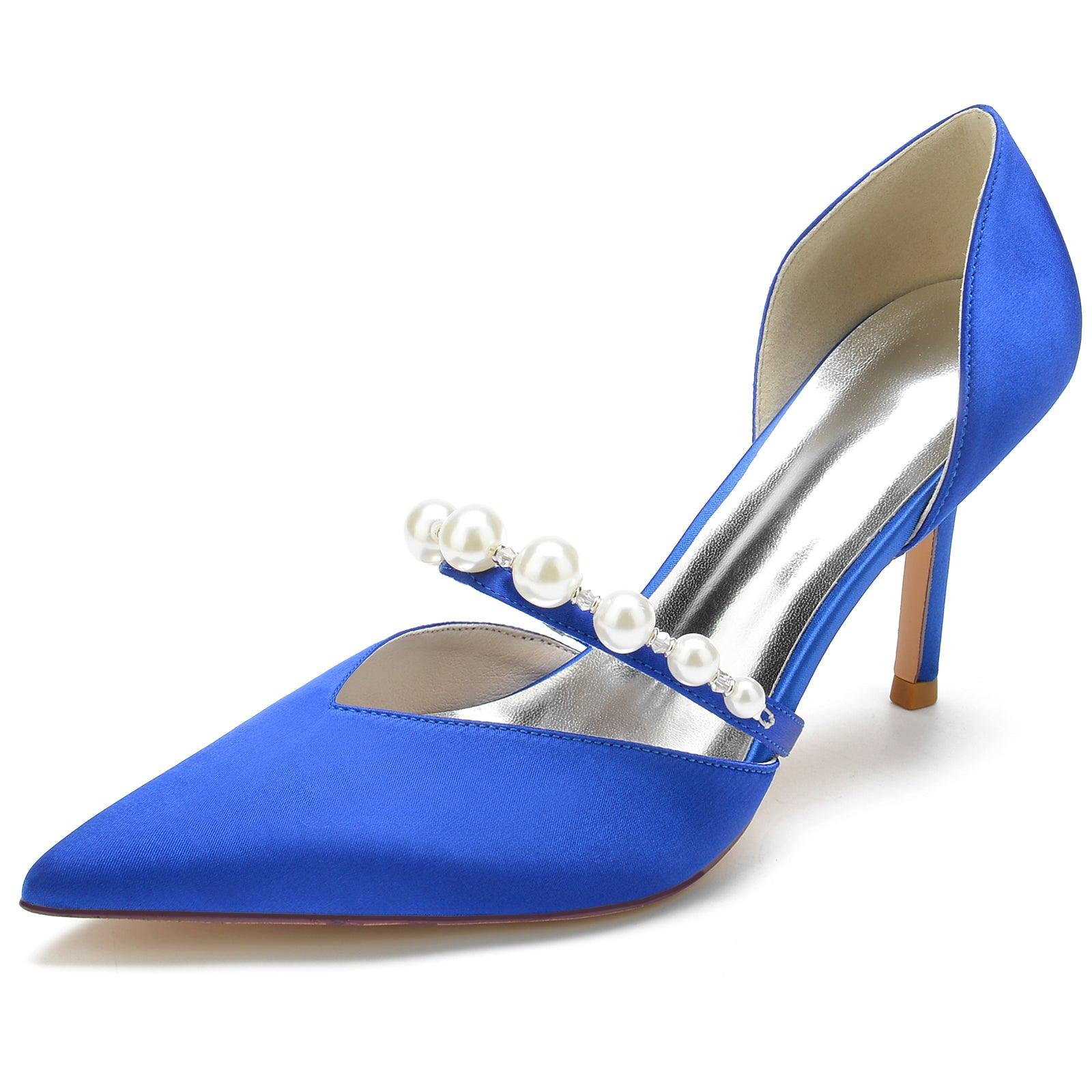 Stiletto Heel 8.5cm Silk-Like Shoes CK0136 - COCOMELODY