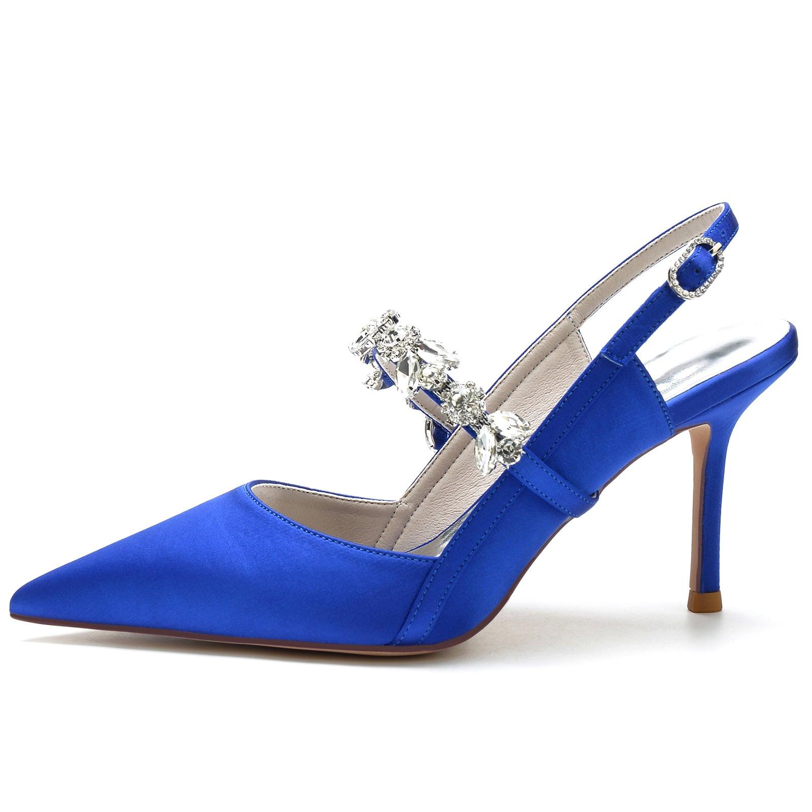 Stiletto Heel 8.5cm Silk-Like Shoes CK0137 - COCOMELODY