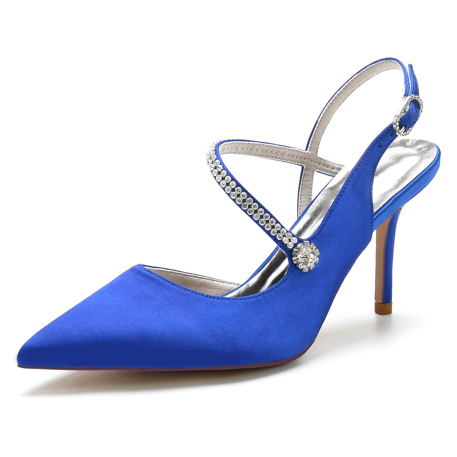 Stiletto Heel 8.5cm Silk-Like Shoes CK0138 - COCOMELODY