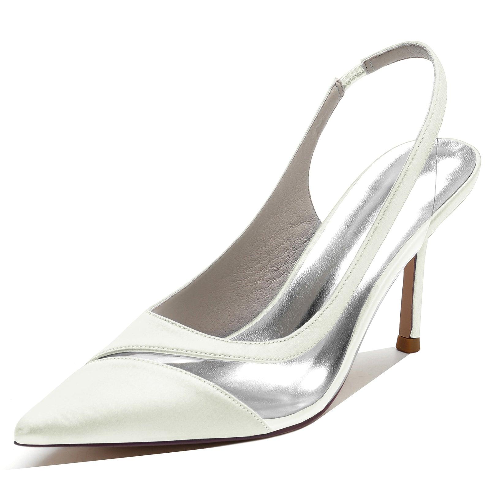 Stiletto Heel 8.5cm Silk-Like Shoes CK0145 - COCOMELODY