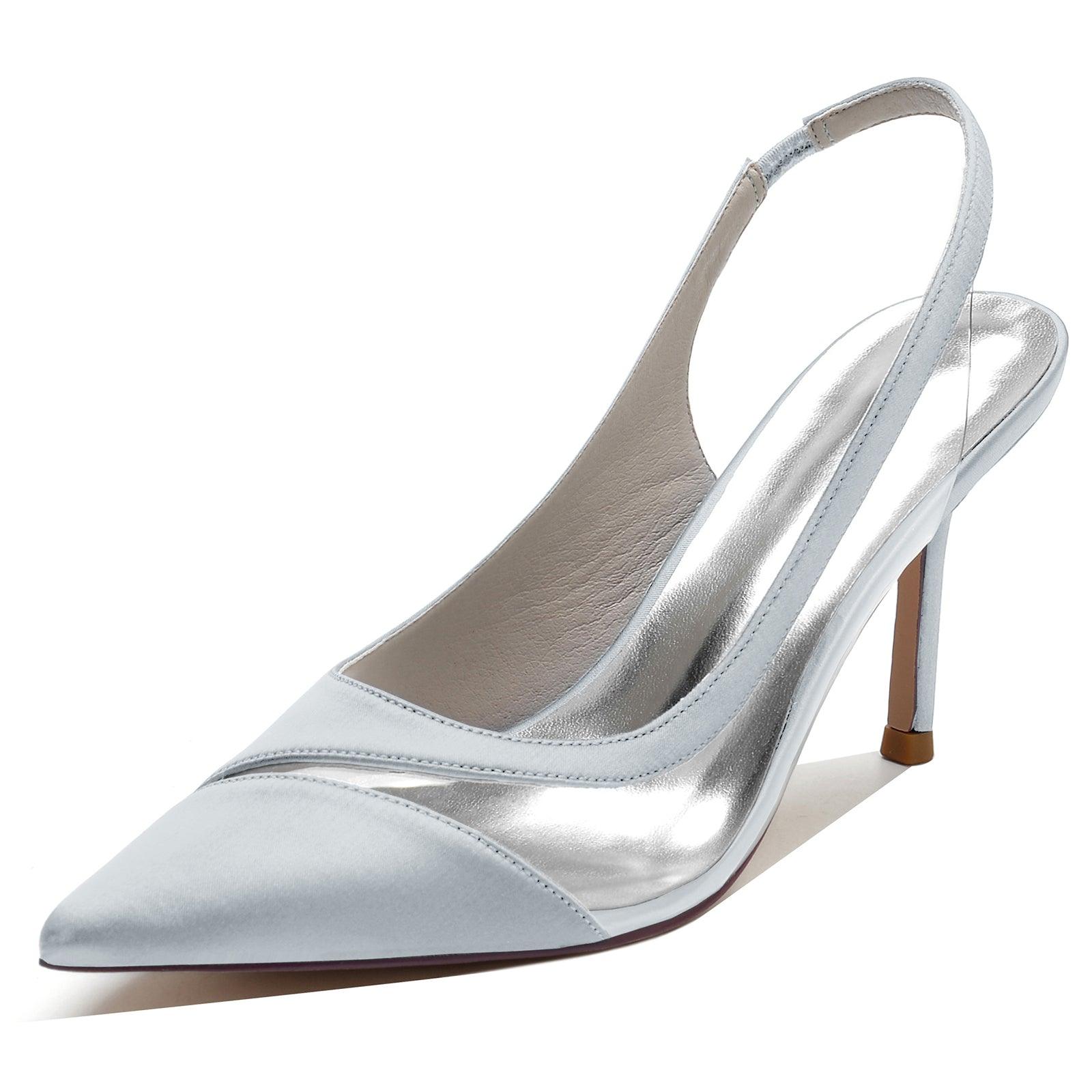 Stiletto Heel 8.5cm Silk-Like Shoes CK0145 - COCOMELODY