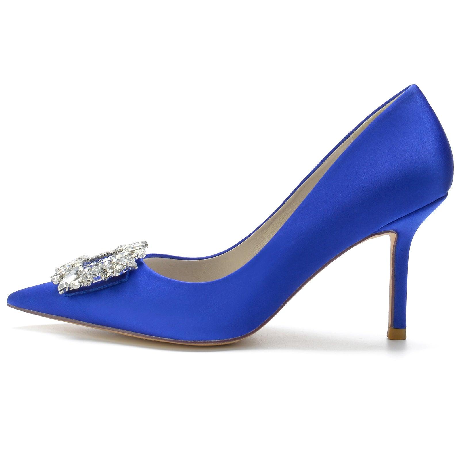 Stiletto Heel 8.5cm Silk-Like Shoes CK0147 - COCOMELODY