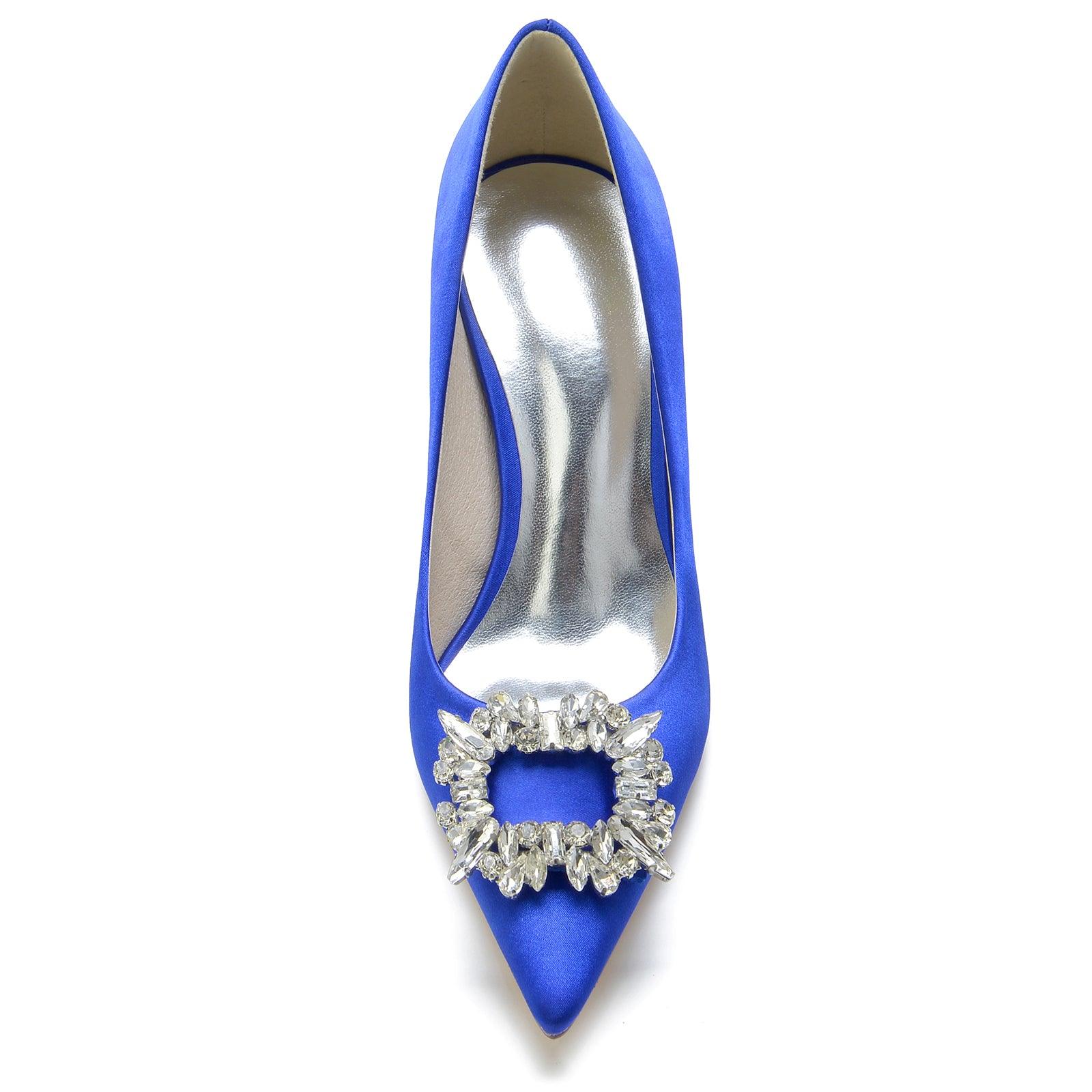 Stiletto Heel 8.5cm Silk-Like Shoes CK0147 - COCOMELODY