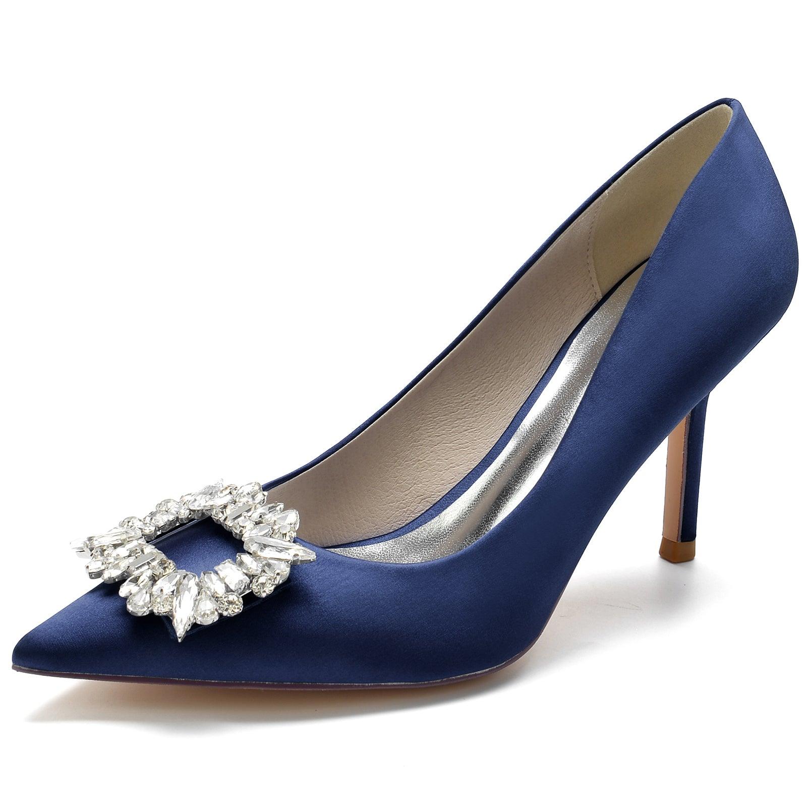 Stiletto Heel 8.5cm Silk-Like Shoes CK0147 - COCOMELODY