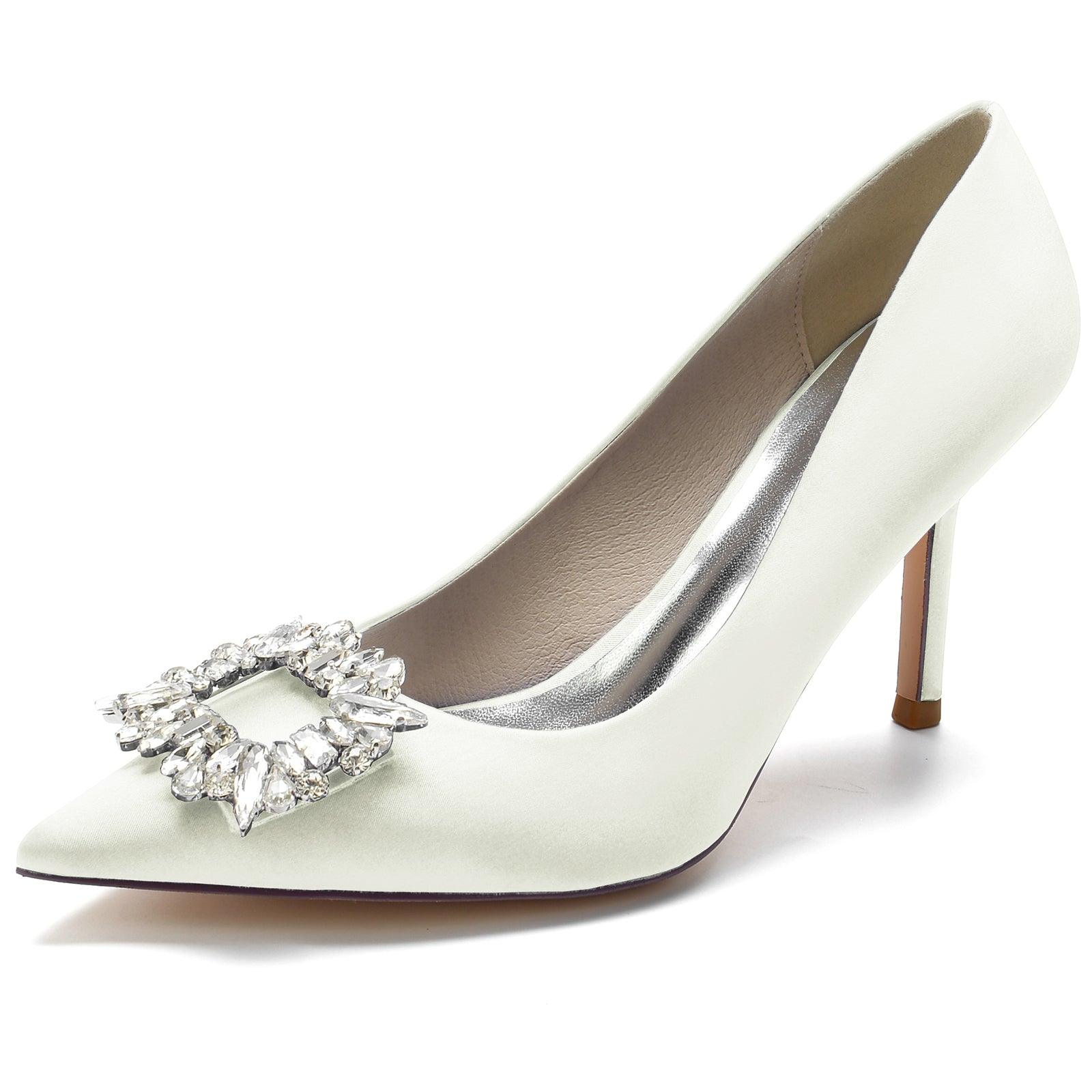 Stiletto Heel 8.5cm Silk-Like Shoes CK0147 - COCOMELODY