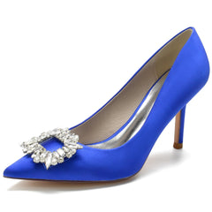 Stiletto Heel 8.5cm Silk-Like Shoes CK0147 - COCOMELODY