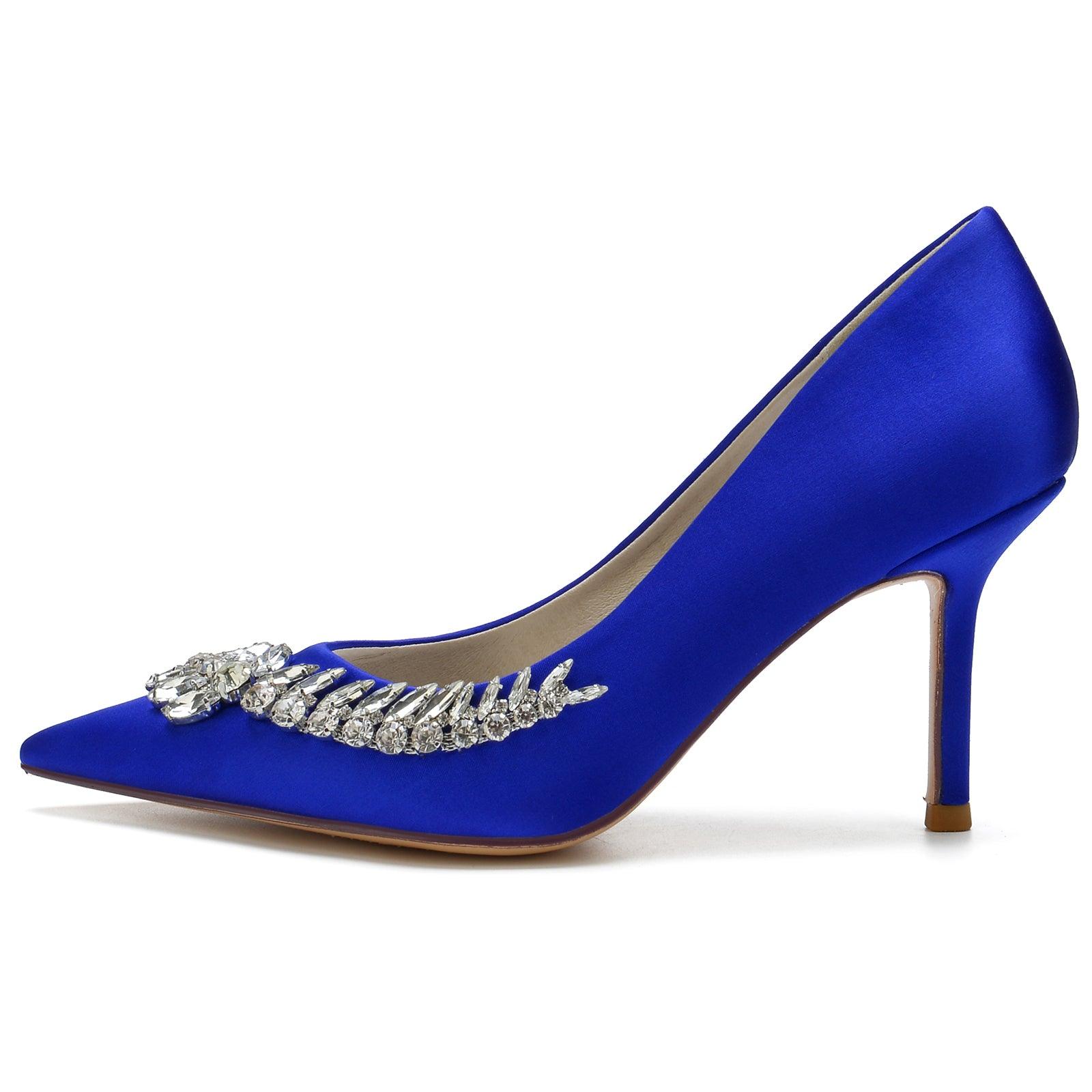 Stiletto Heel 8.5cm Silk-Like Shoes CK0149 - COCOMELODY
