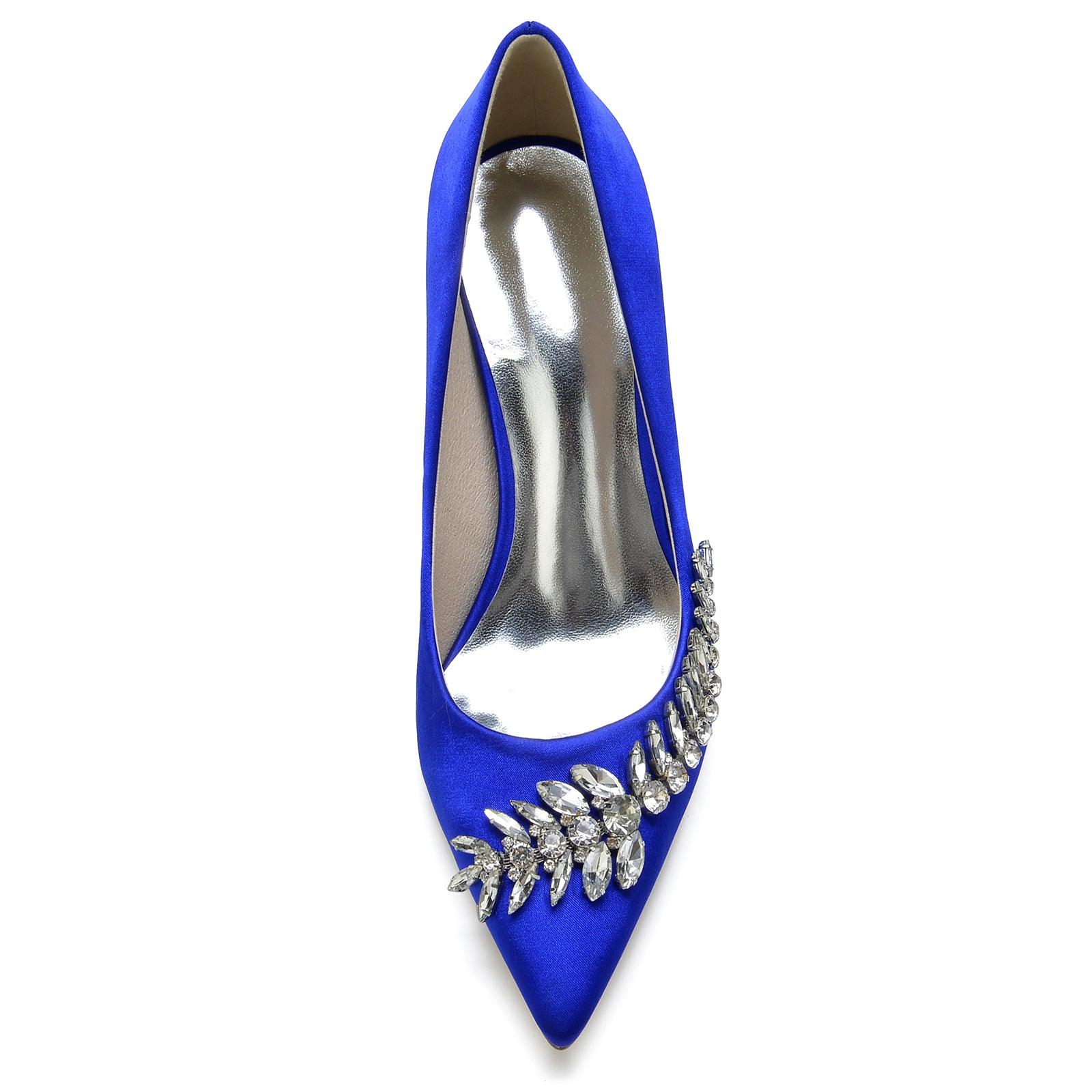 Stiletto Heel 8.5cm Silk-Like Shoes CK0149 - COCOMELODY
