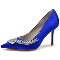 Stiletto Heel 8.5cm Silk-Like Shoes CK0149 - COCOMELODY