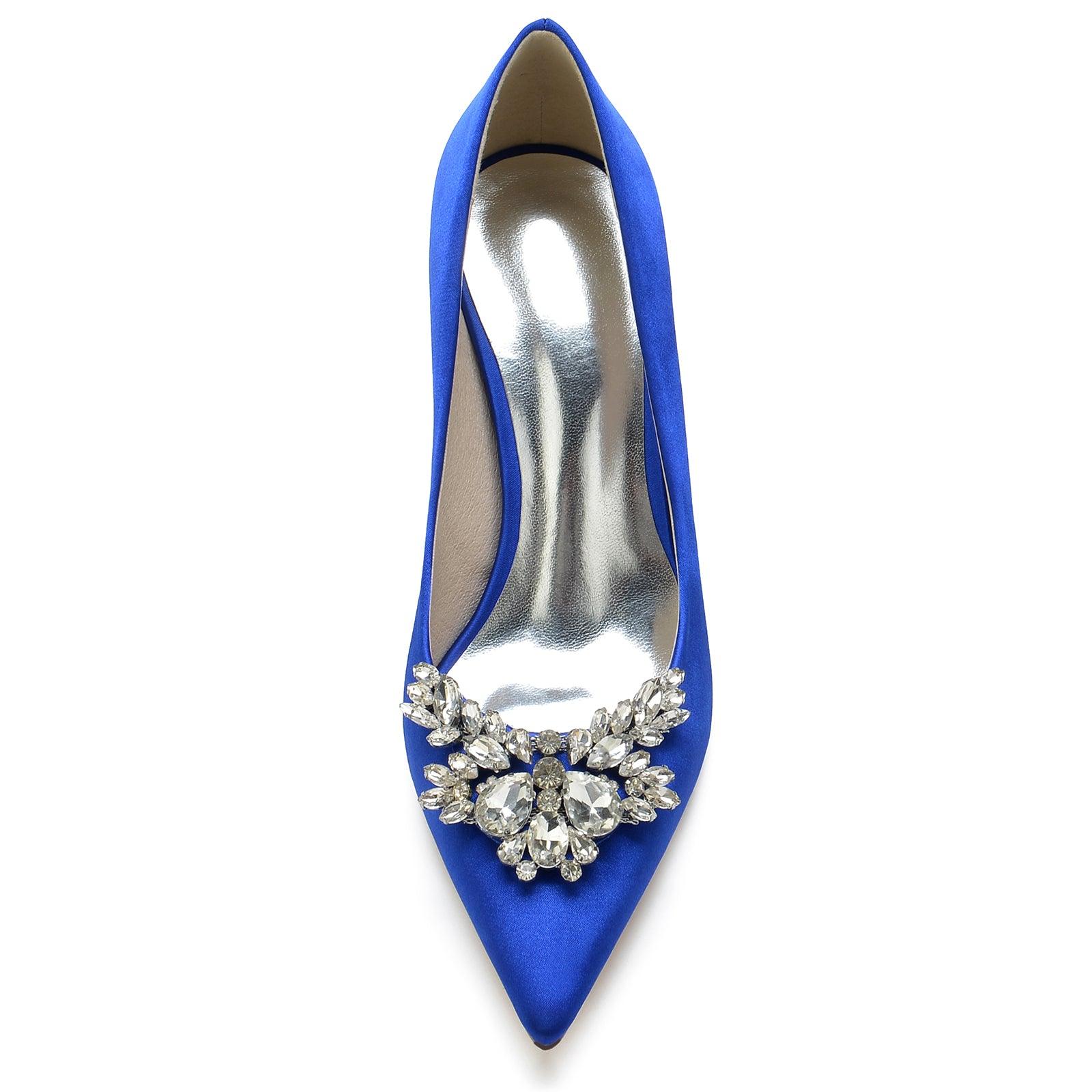 Stiletto Heel 8.5cm Silk-Like Shoes CK0150 - COCOMELODY