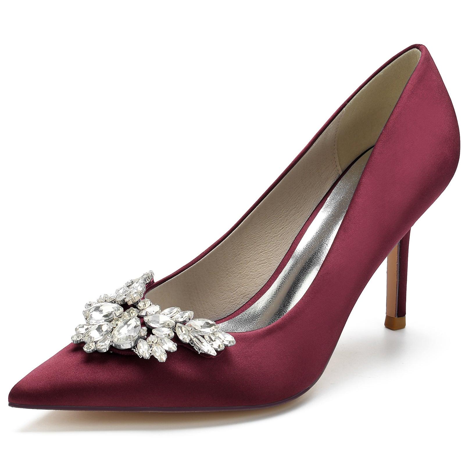 Stiletto Heel 8.5cm Silk-Like Shoes CK0150 - COCOMELODY