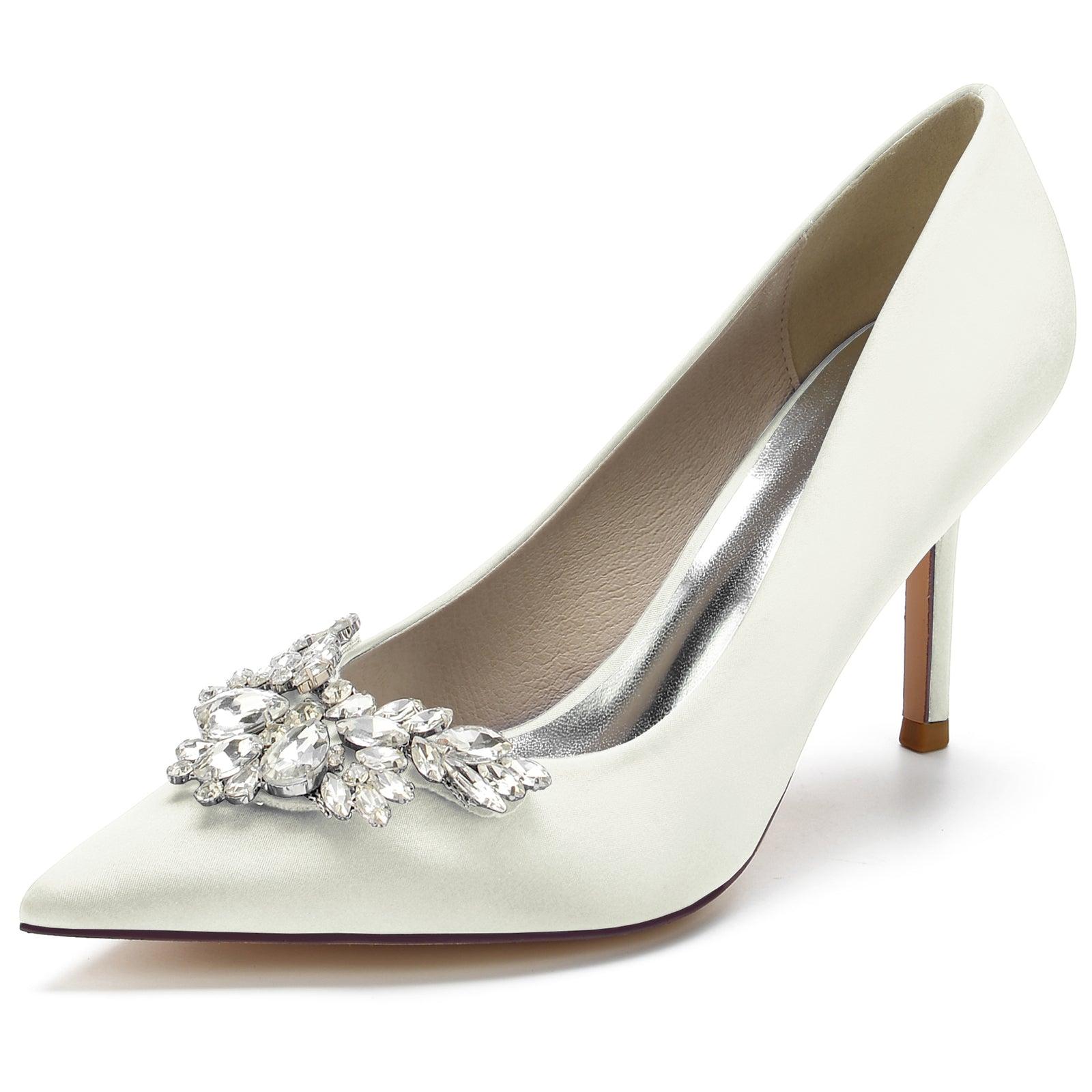 Stiletto Heel 8.5cm Silk-Like Shoes CK0150 - COCOMELODY