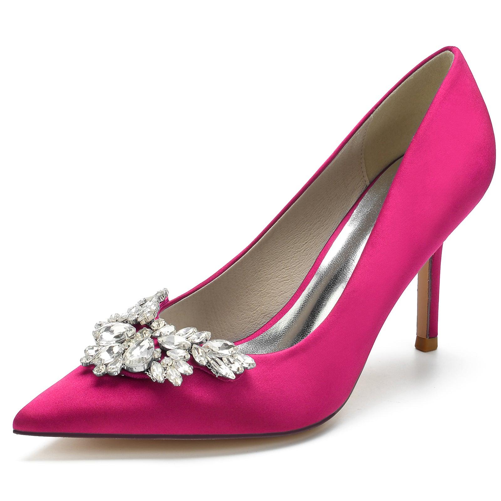 Stiletto Heel 8.5cm Silk-Like Shoes CK0150 - COCOMELODY