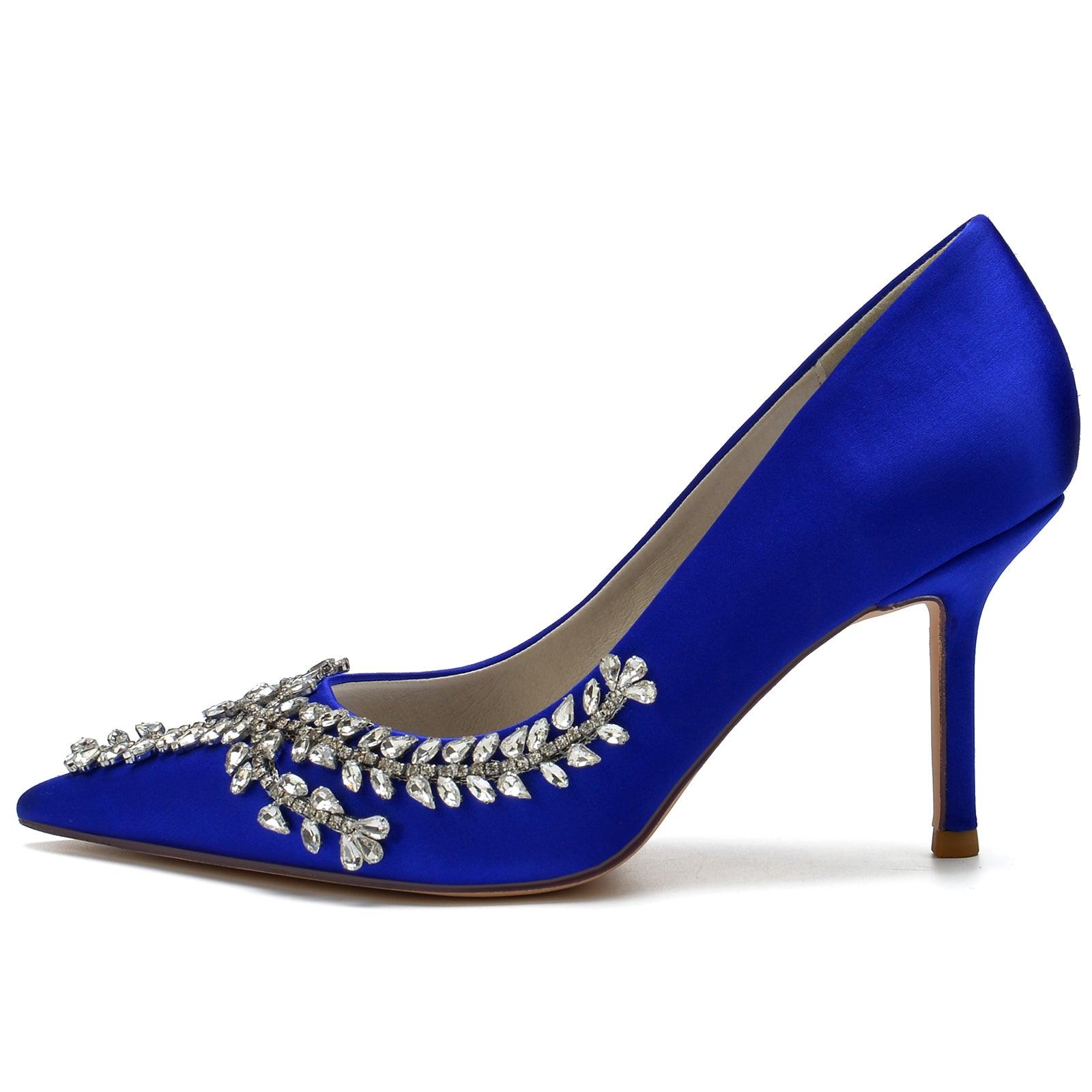 Stiletto Heel 8.5cm Silk-Like Shoes CK0151 - COCOMELODY