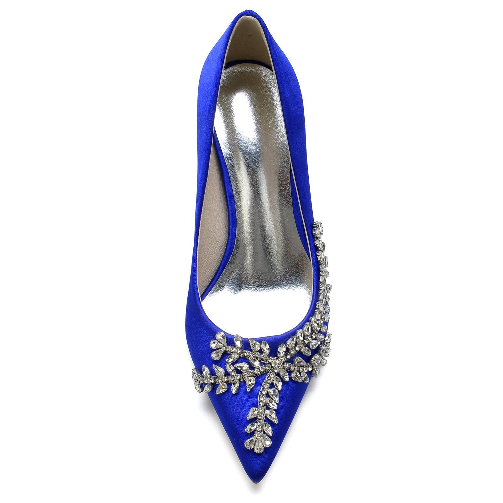 Stiletto Heel 8.5cm Silk-Like Shoes CK0151 - COCOMELODY