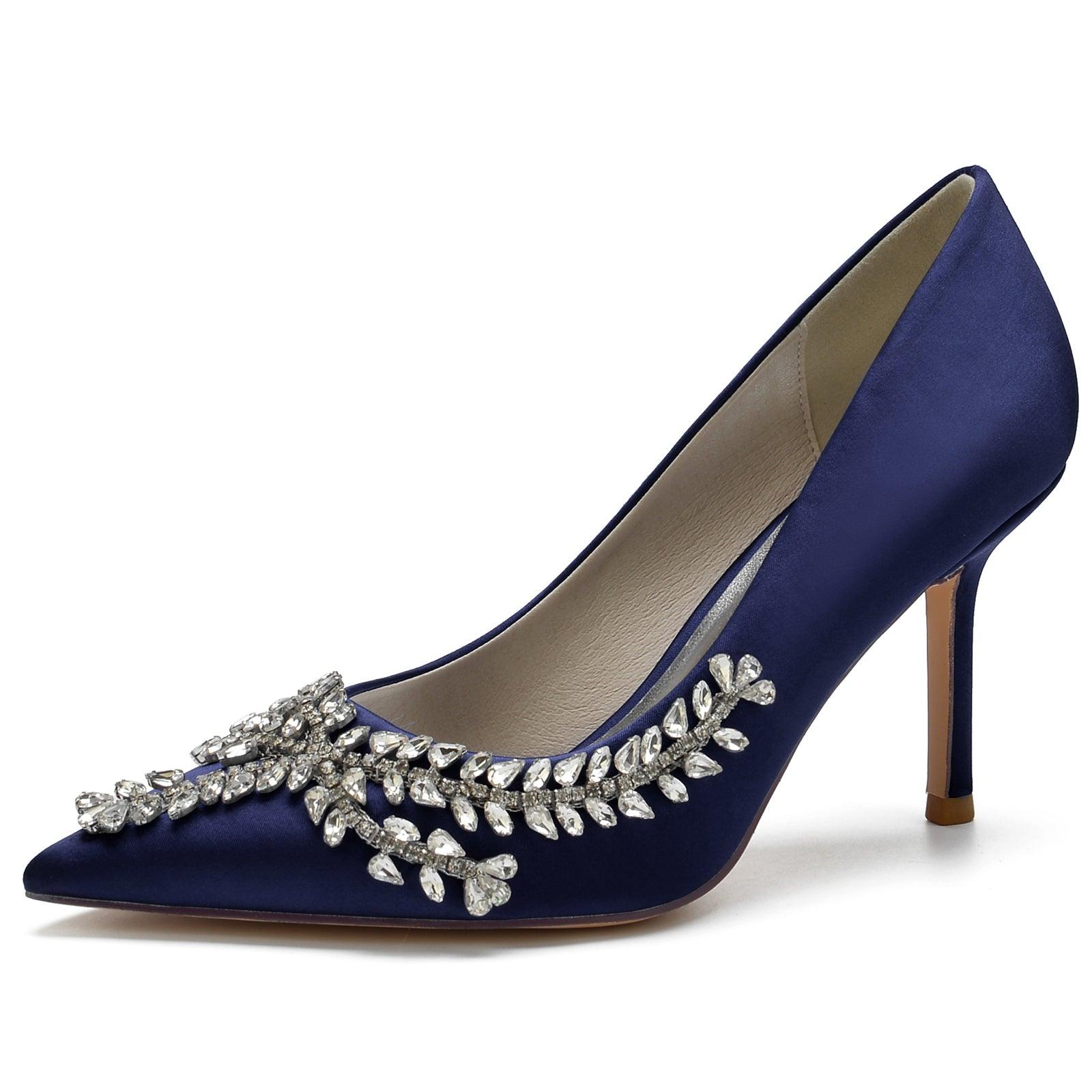 Stiletto Heel 8.5cm Silk-Like Shoes CK0151 - COCOMELODY