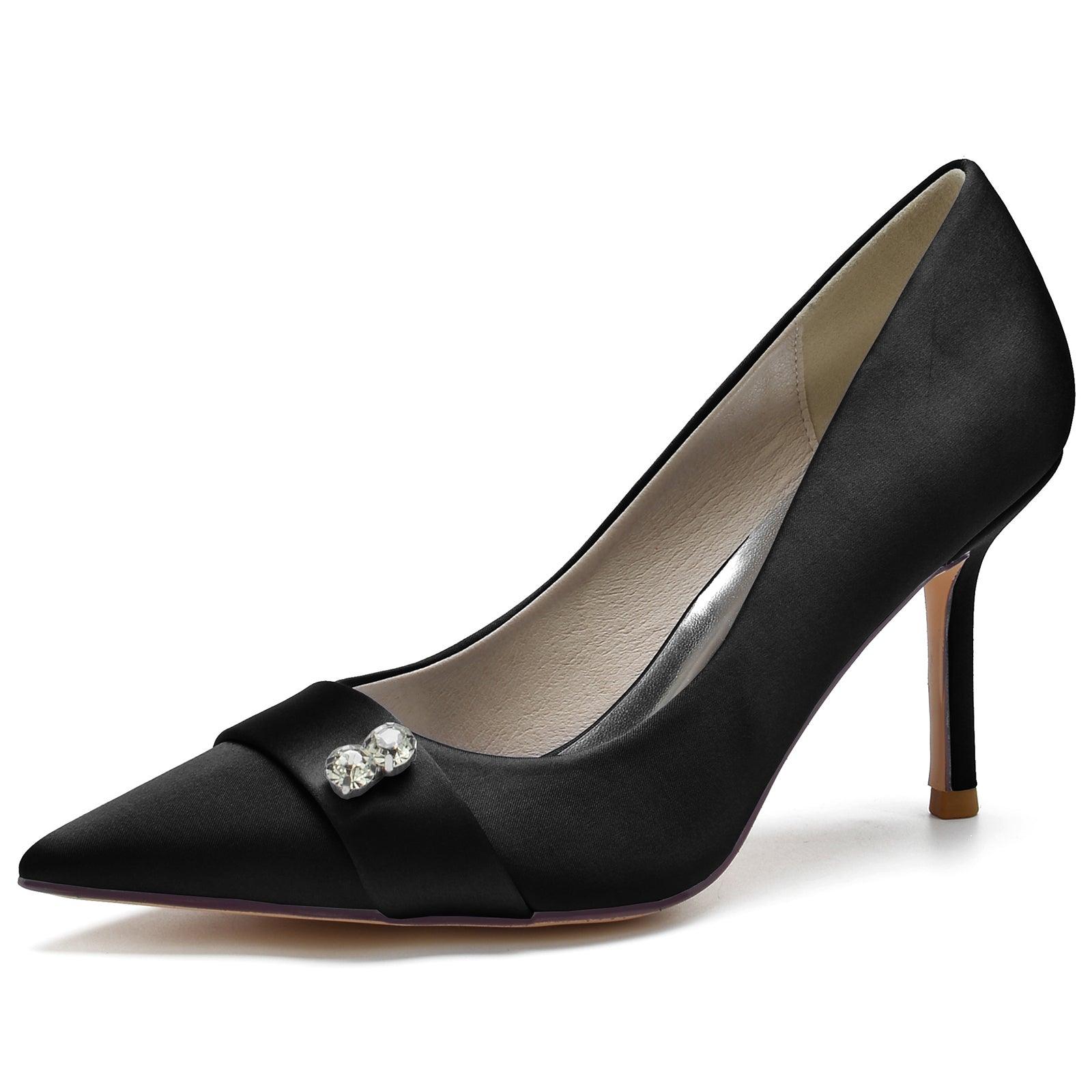 Stiletto Heel 8.5cm Silk-Like Shoes CK0152 - COCOMELODY