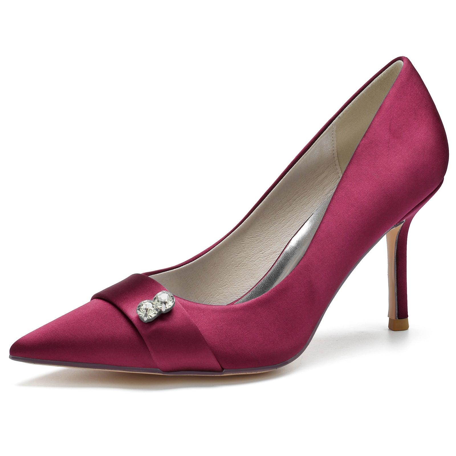 Stiletto Heel 8.5cm Silk-Like Shoes CK0152 - COCOMELODY