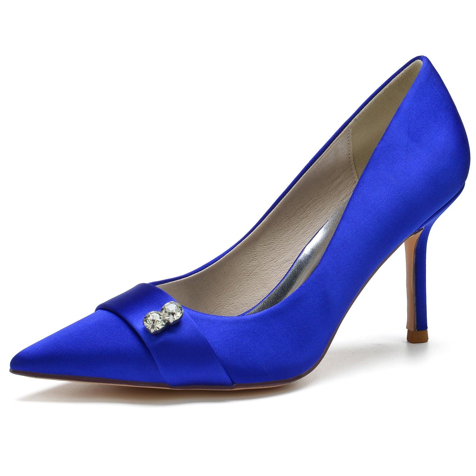 Stiletto Heel 8.5cm Silk-Like Shoes CK0152 - COCOMELODY