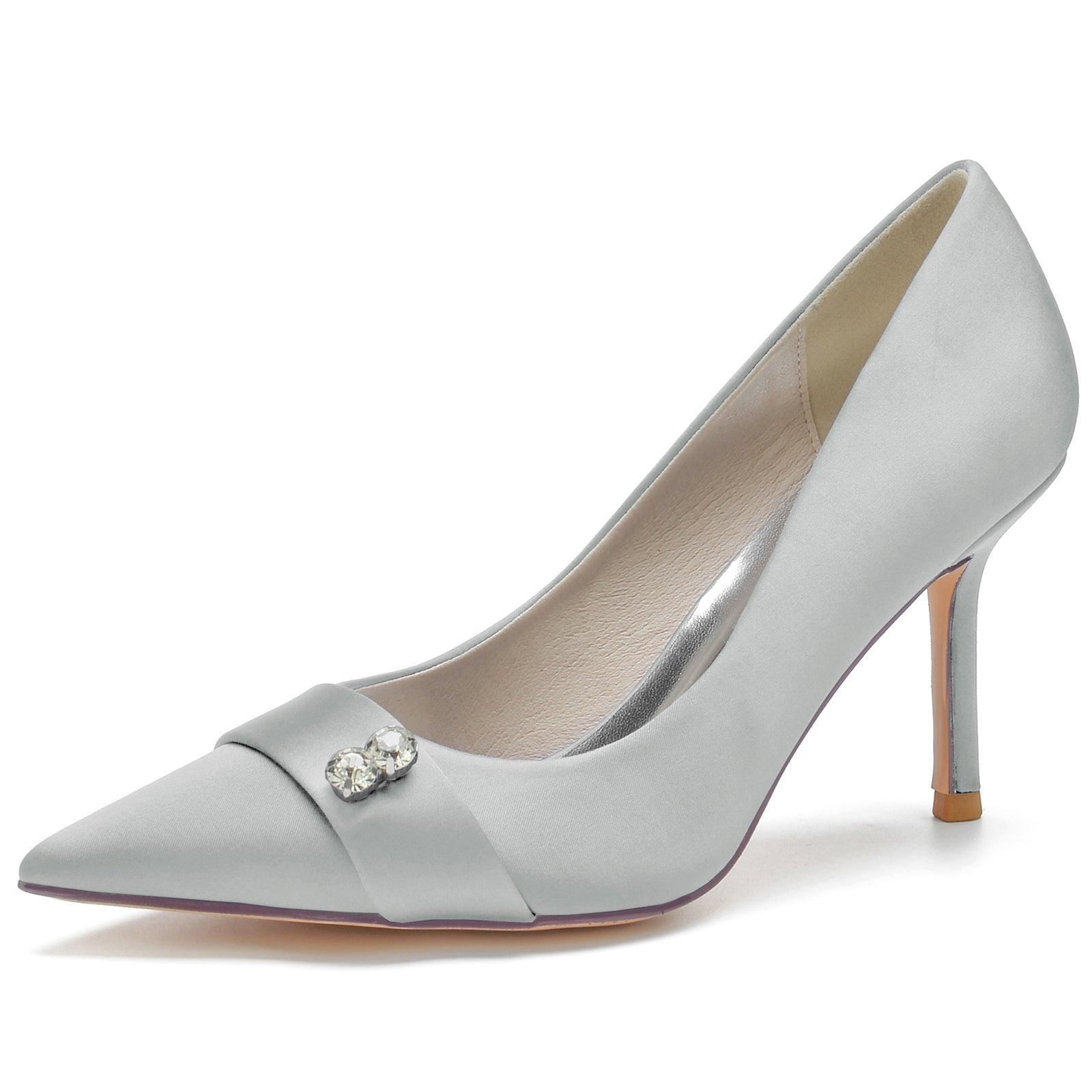 Stiletto Heel 8.5cm Silk-Like Shoes CK0152 - COCOMELODY