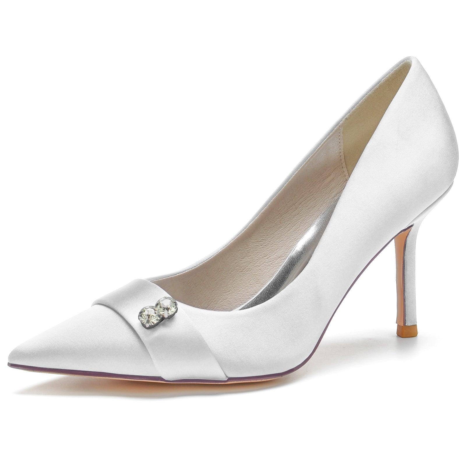 Stiletto Heel 8.5cm Silk-Like Shoes CK0152 - COCOMELODY