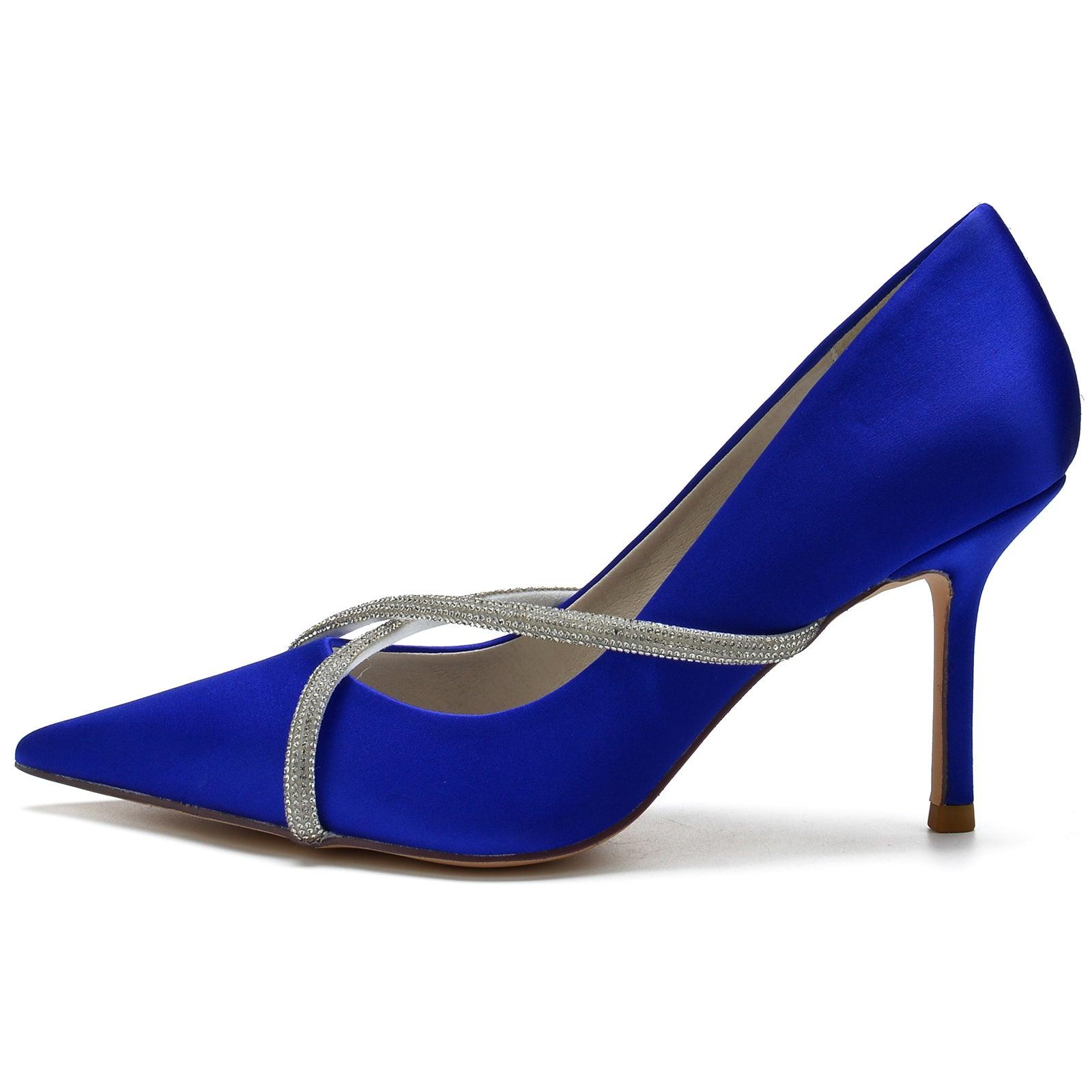 Stiletto Heel 8.5cm Silk-Like Shoes CK0154 - COCOMELODY