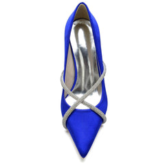 Stiletto Heel 8.5cm Silk-Like Shoes CK0154 - COCOMELODY
